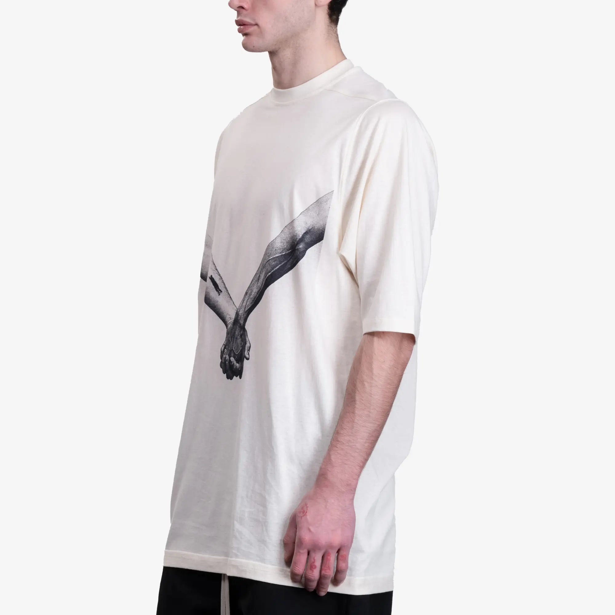 Rick Owens Jumbo T-Shirt Natural - 3