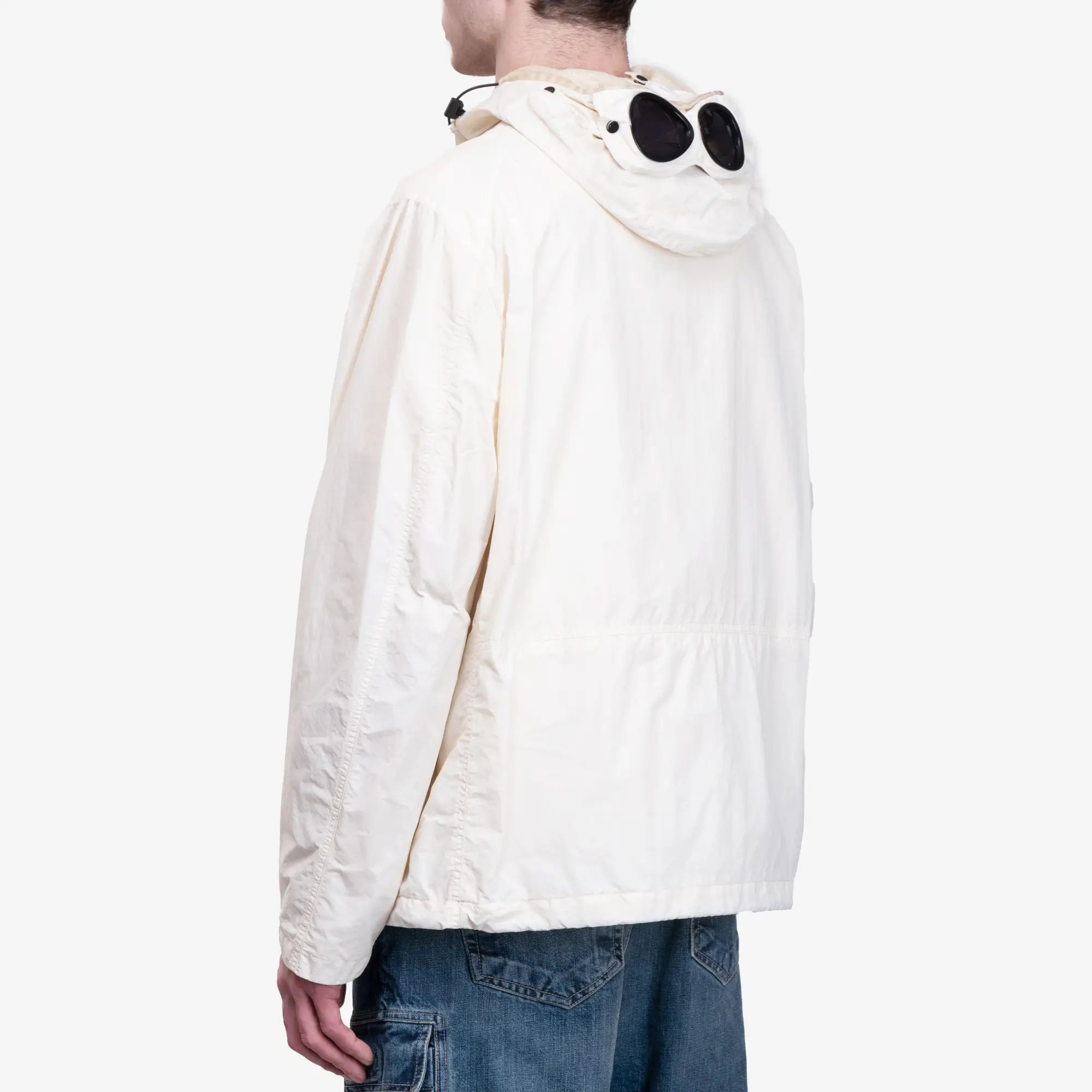 C.P. Company Flat Nylon Goggle Jacket Pistachio Shell - 4