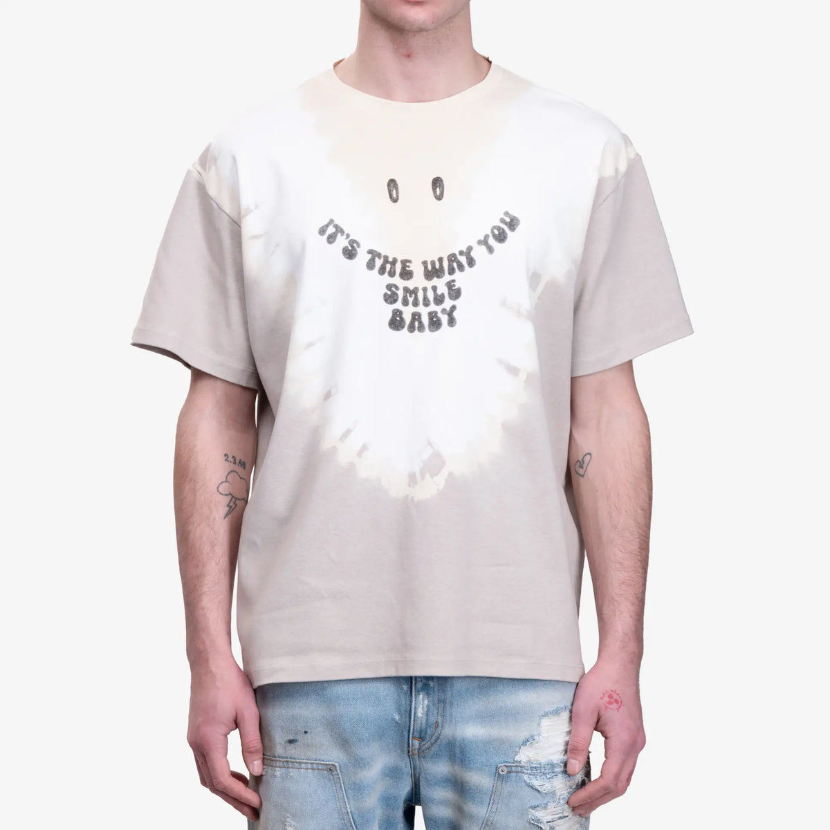 メゾン・マルジェラ MM6 メンズ スマイル Tシャツ ベージュ