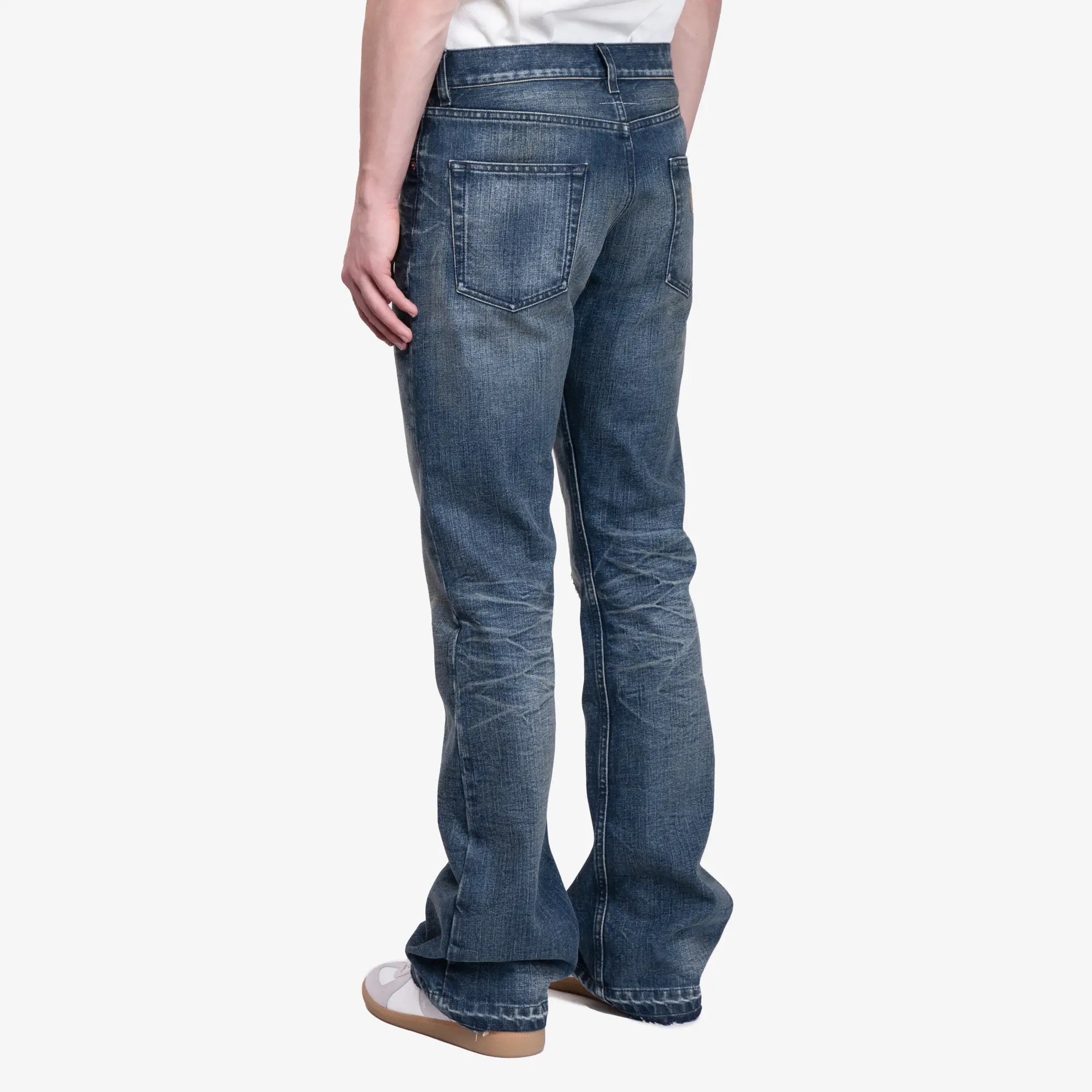 MM6 Front Hem Jeans Medium Blue - 4