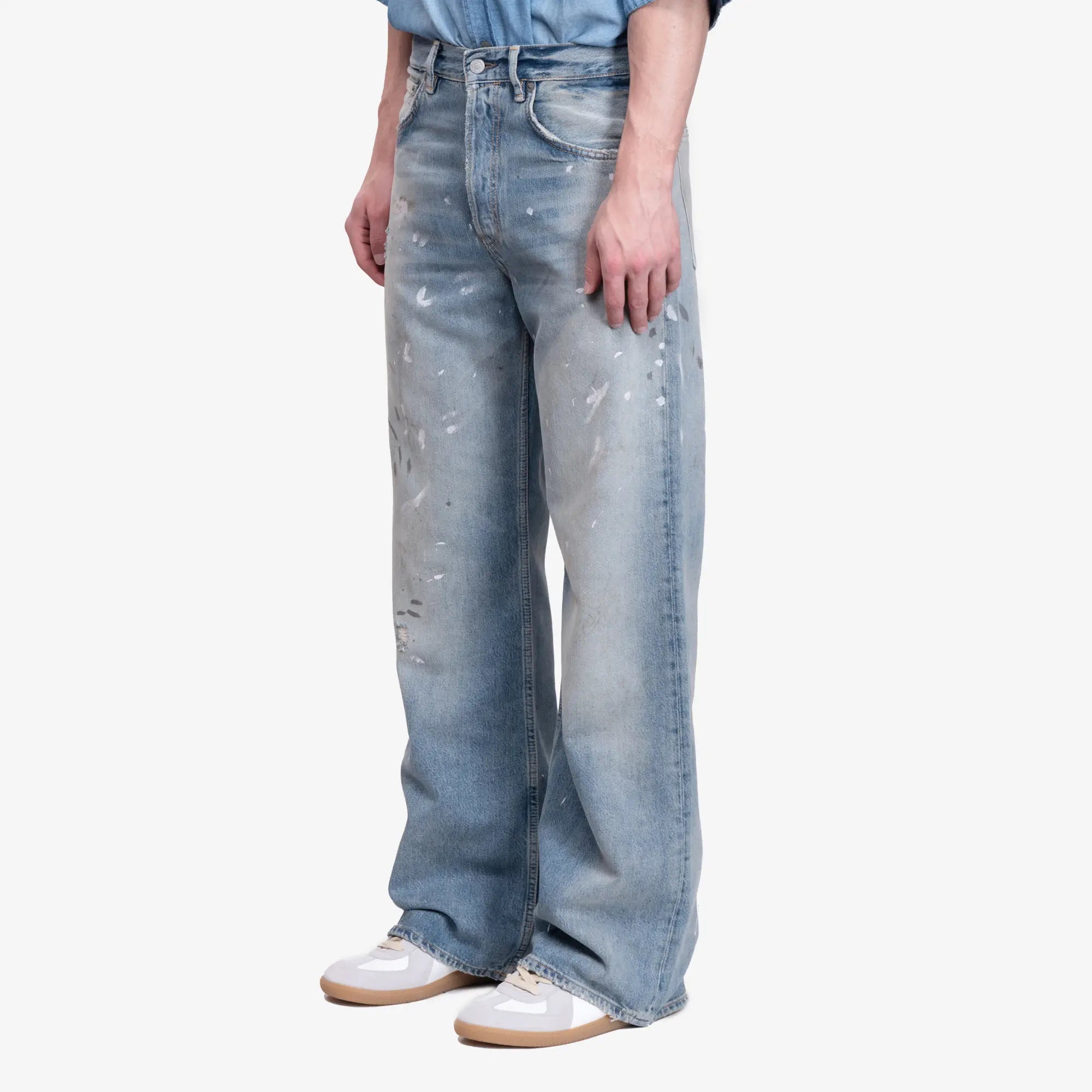 Acne Studios 2021M Trafalgar Loose Fit Jeans in Light Blue Acne Studios 2021M Trafalgar Loose Fit Jeans in Light Blue