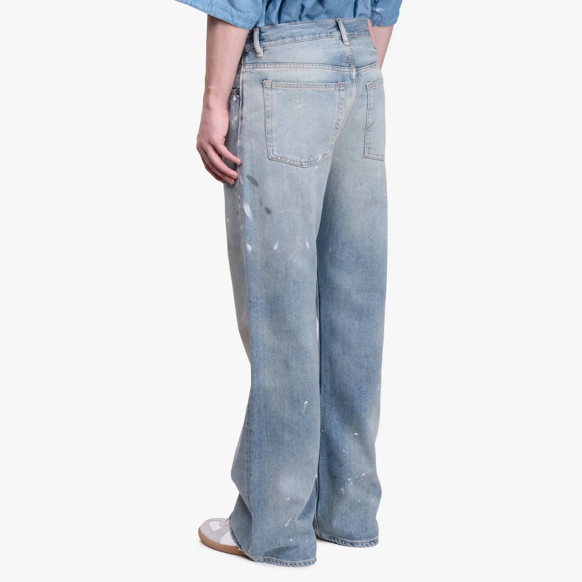 Acne Studios 2021M Trafalgar Loose Fit Jeans Light Blue - 4