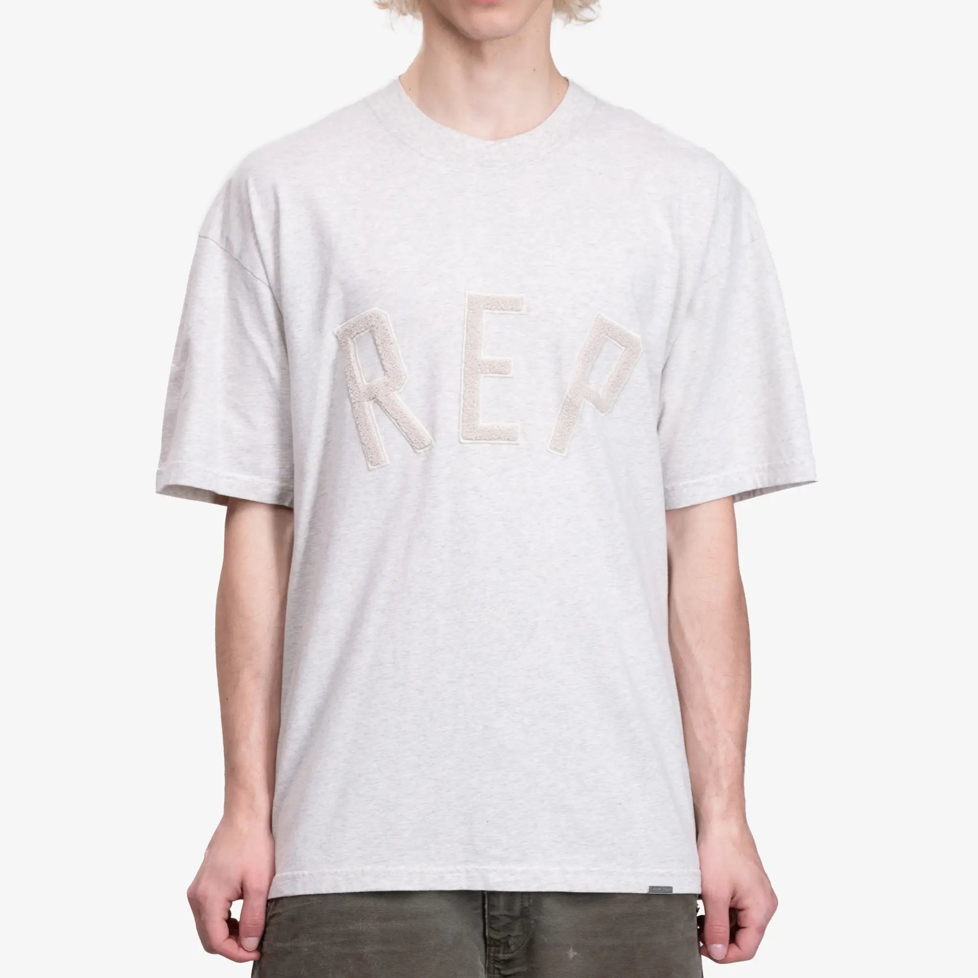 Represent Rep Applique T-Shirt Cream - 1