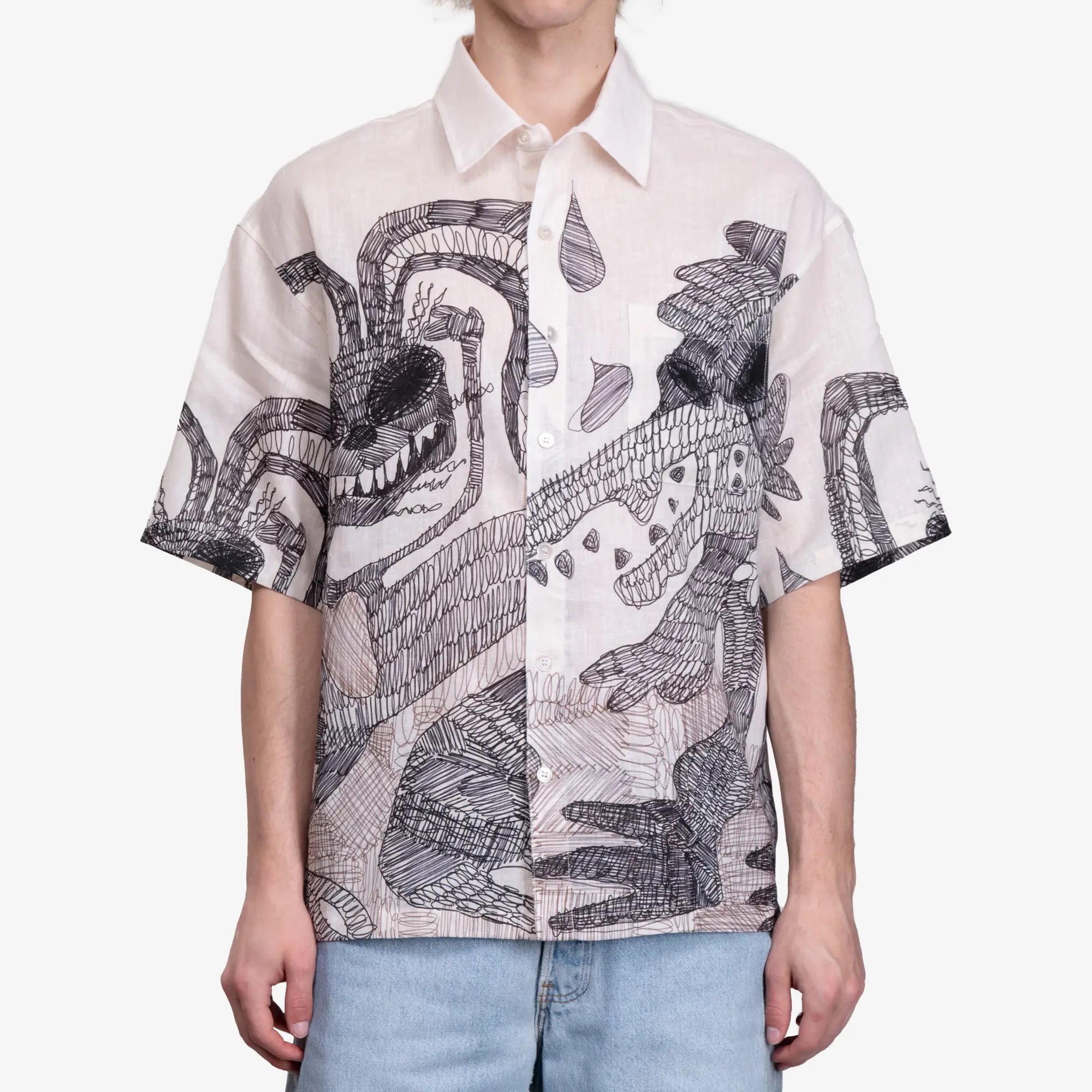 Dom Rebel Hao SS Shirt Beige - 1