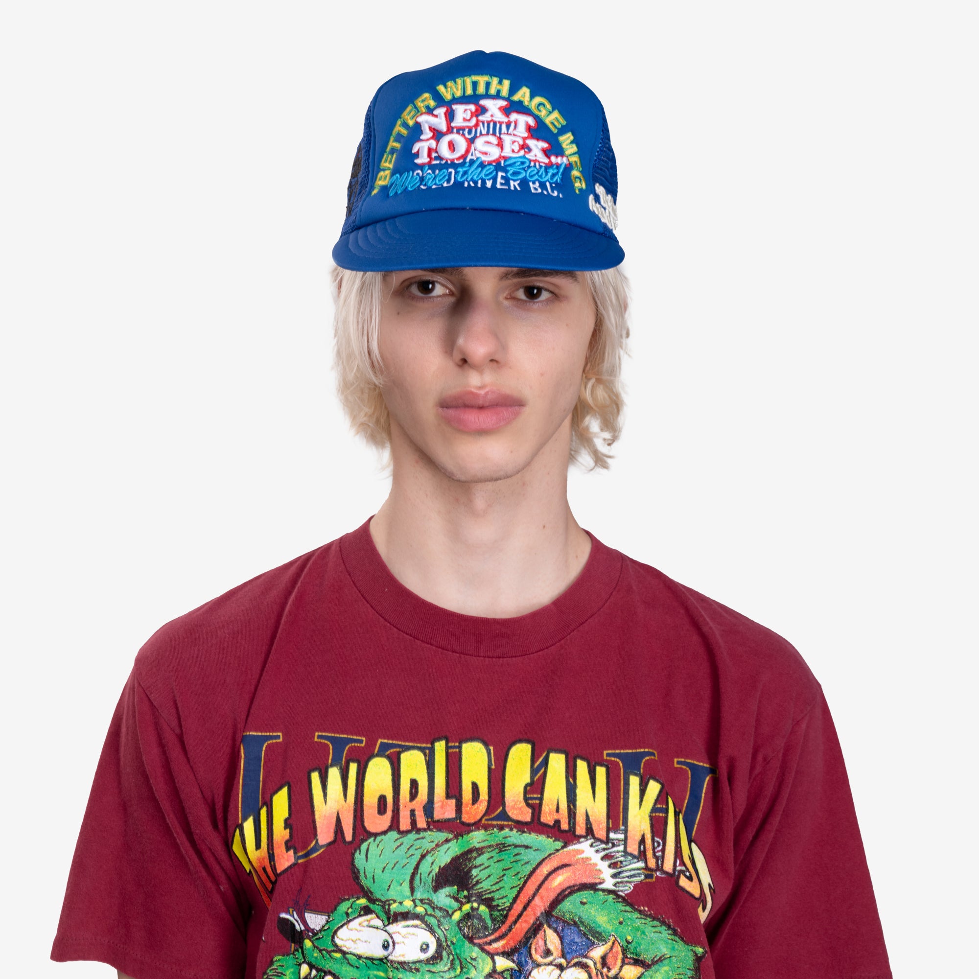 Better With Age Next to Sex Vintage Hat Navy - 2