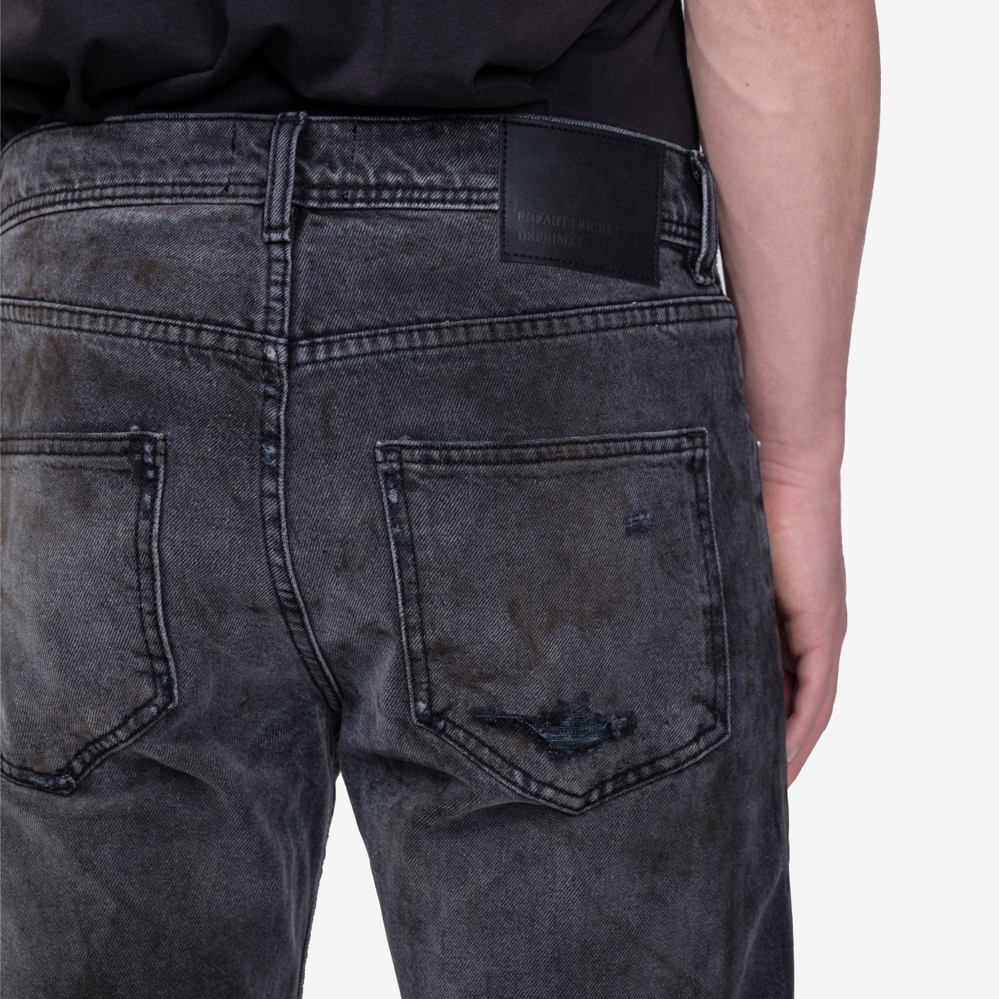 Enfants Riches Deprimes Wider Flare Leg Jeans Charcoal - 7