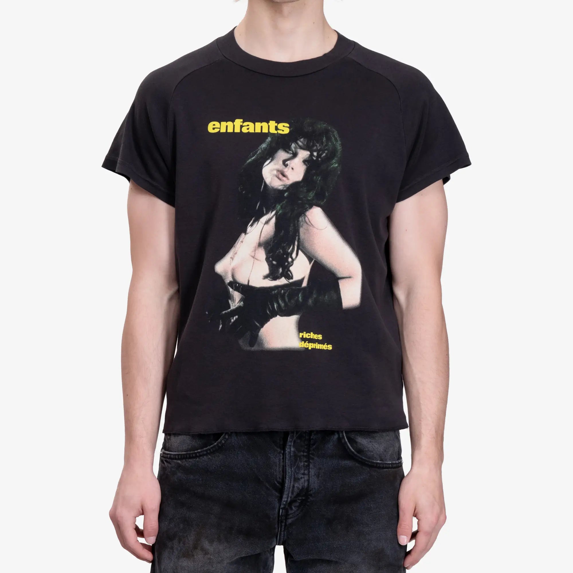 Enfants Riches Deprimes Slave Girl Raglan T-Shirt Faded Black - 1