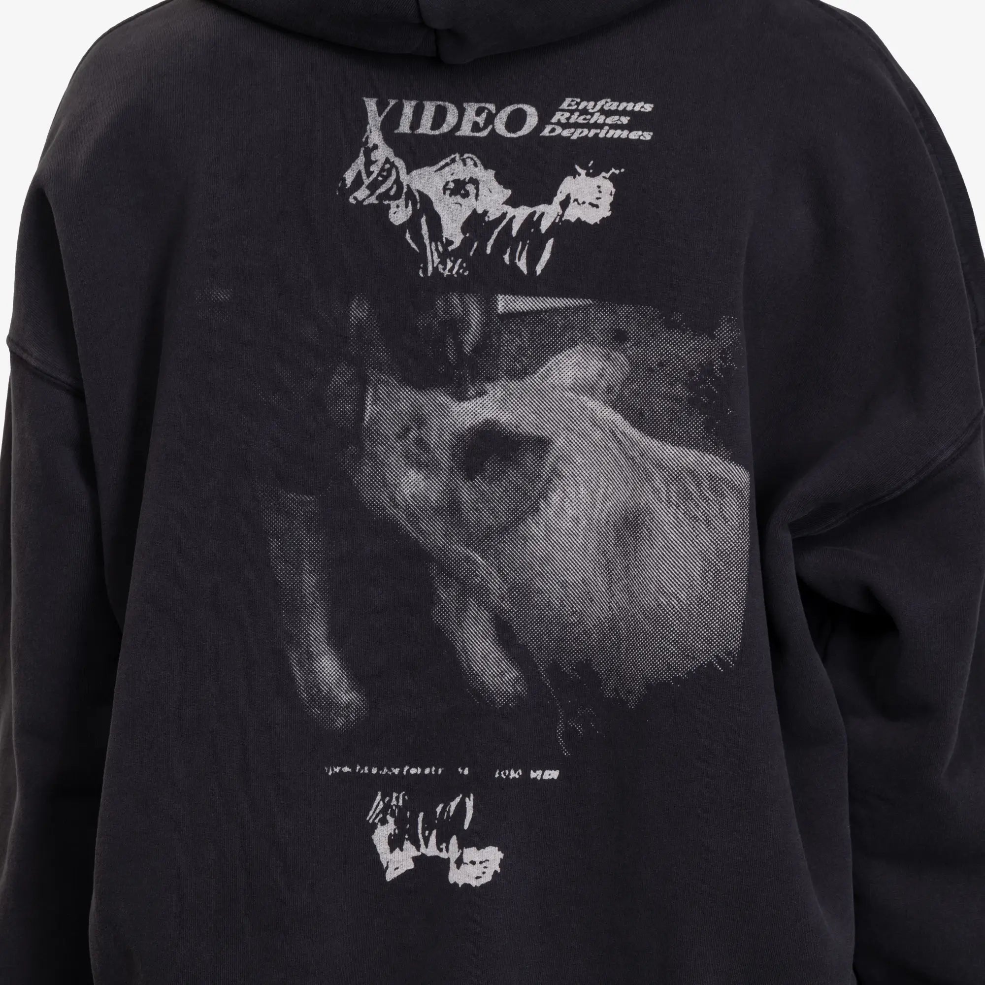 Enfants Riches Deprimes Benny's Video Hoody Faded Black - 7