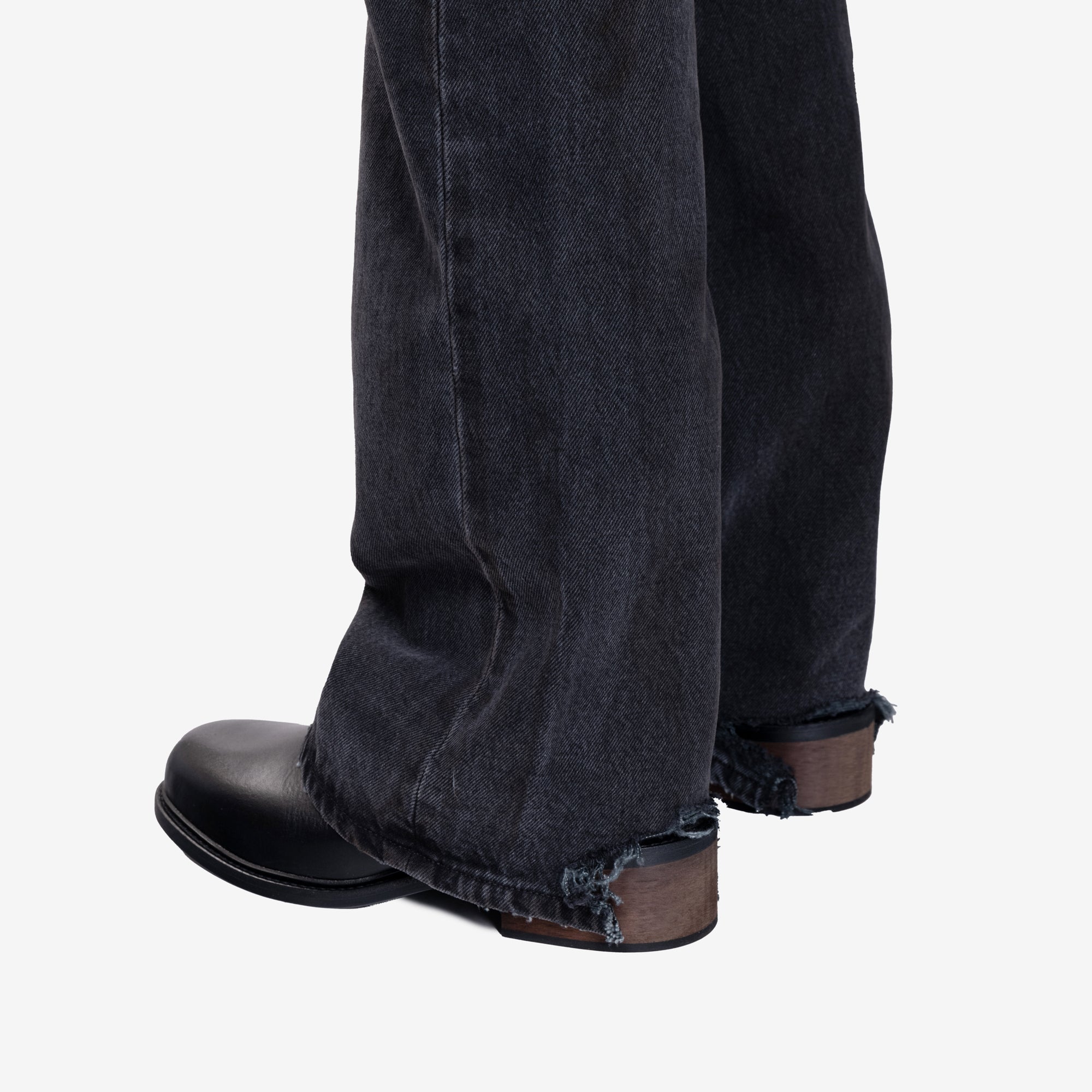 Enfants Riches Deprimes Wider Flare Leg Jeans Charcoal - 8