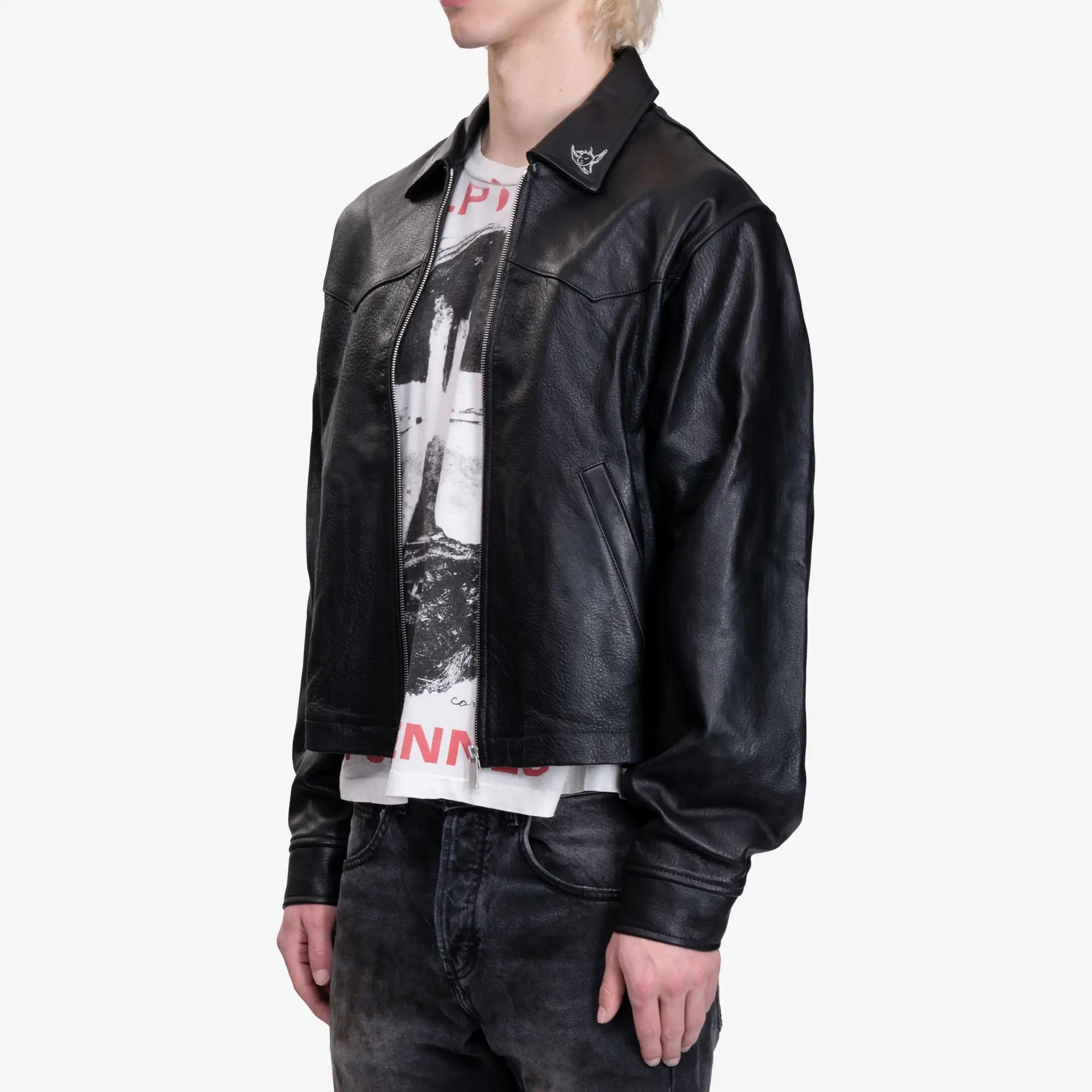 Enfants Riches Deprimes Principe de L'Amour Western Jacket Black - 3