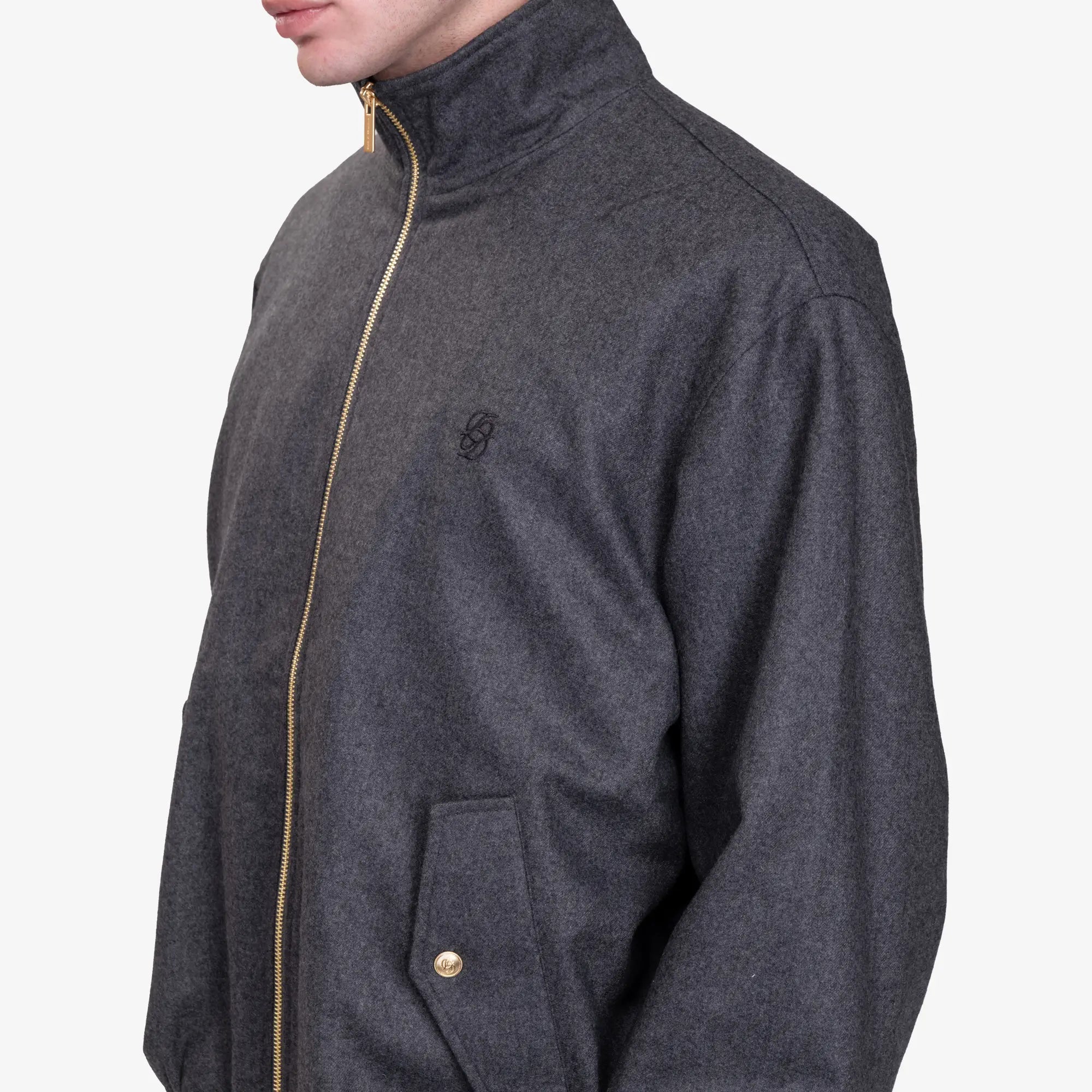 Drôle de Monsieur La Trackjacket Flanelle Grey - 5