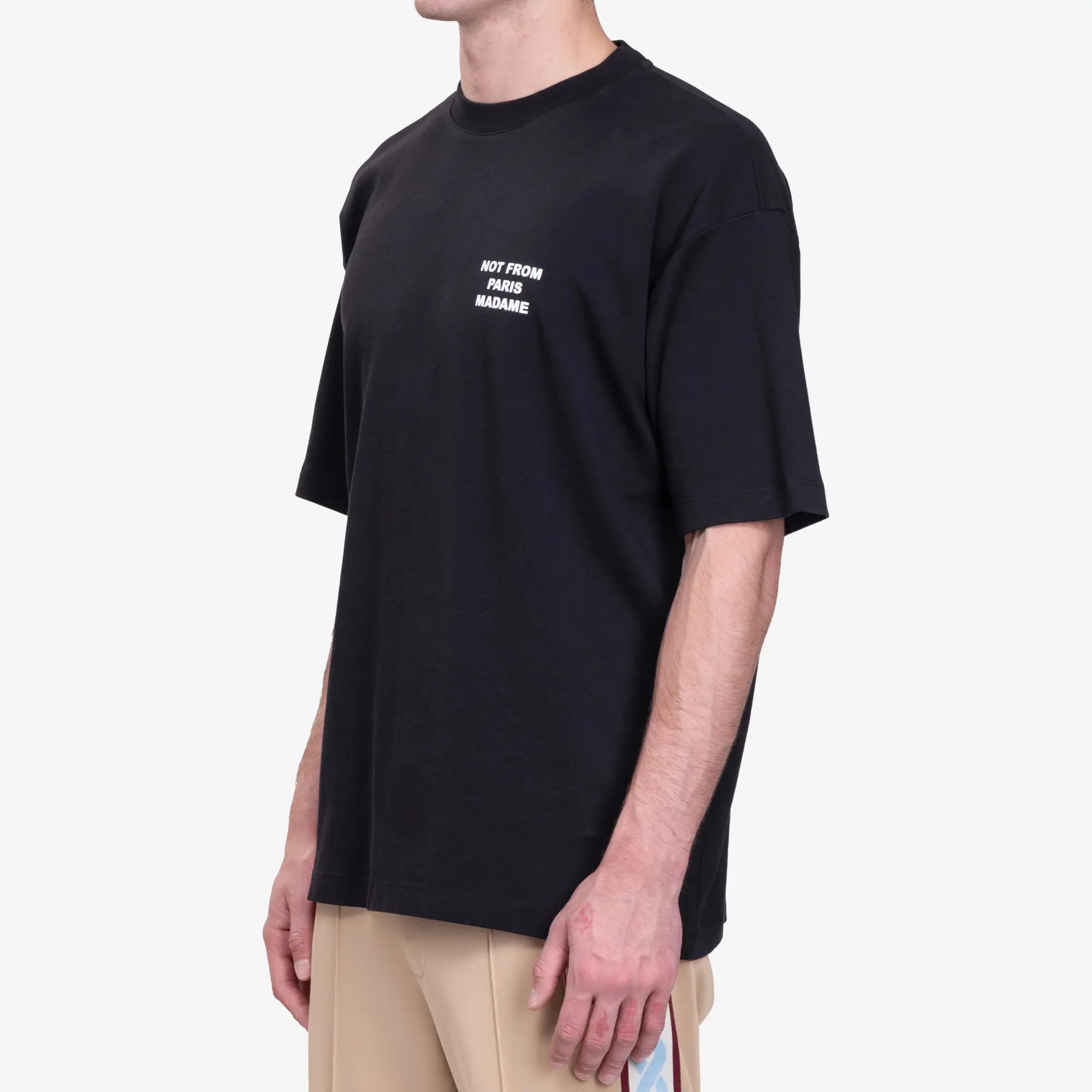 Drôle de Monsieur Le T-Shirt Slogan Black - 3