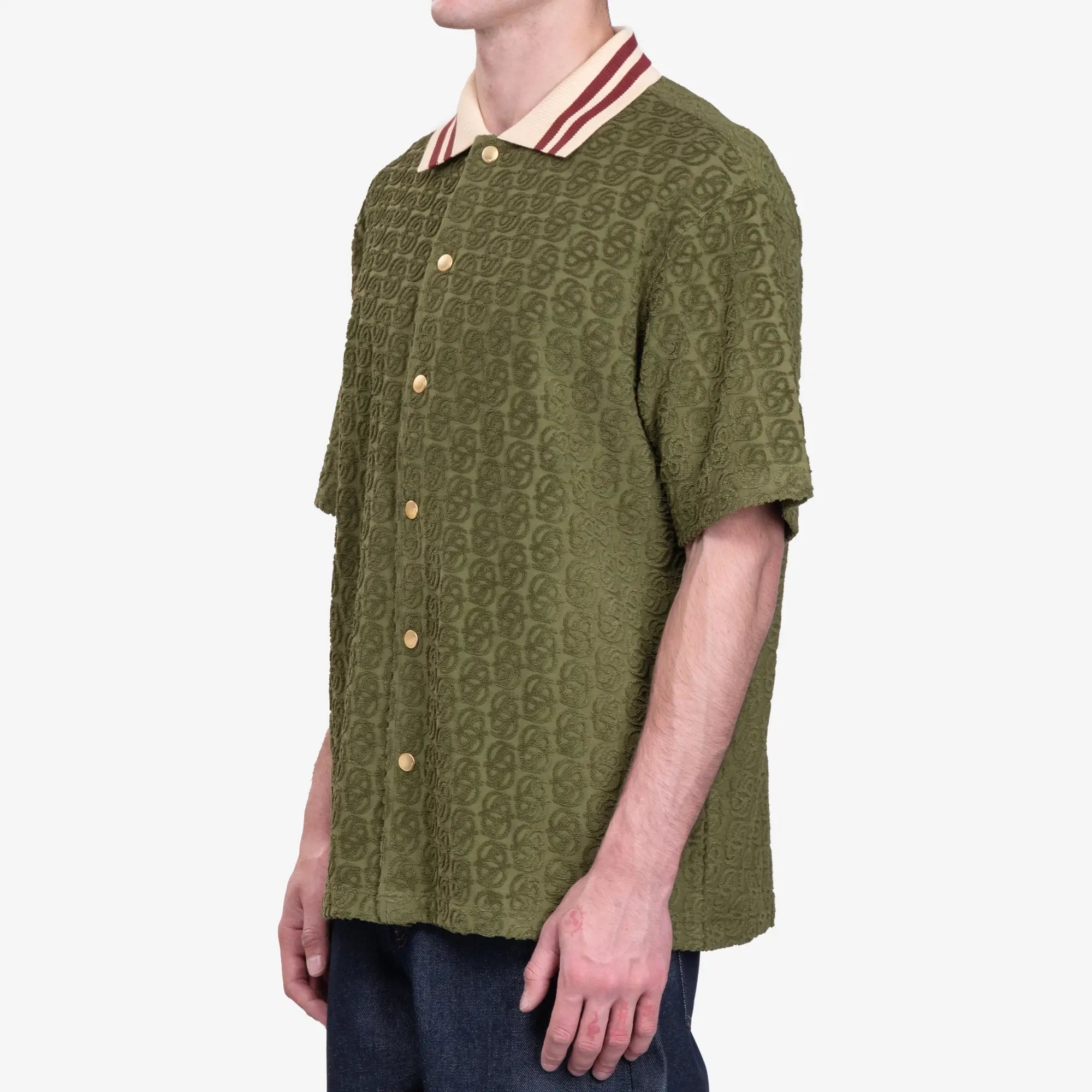 Drôle de Monsieur La Chemise Monogramme Dark Green - 3