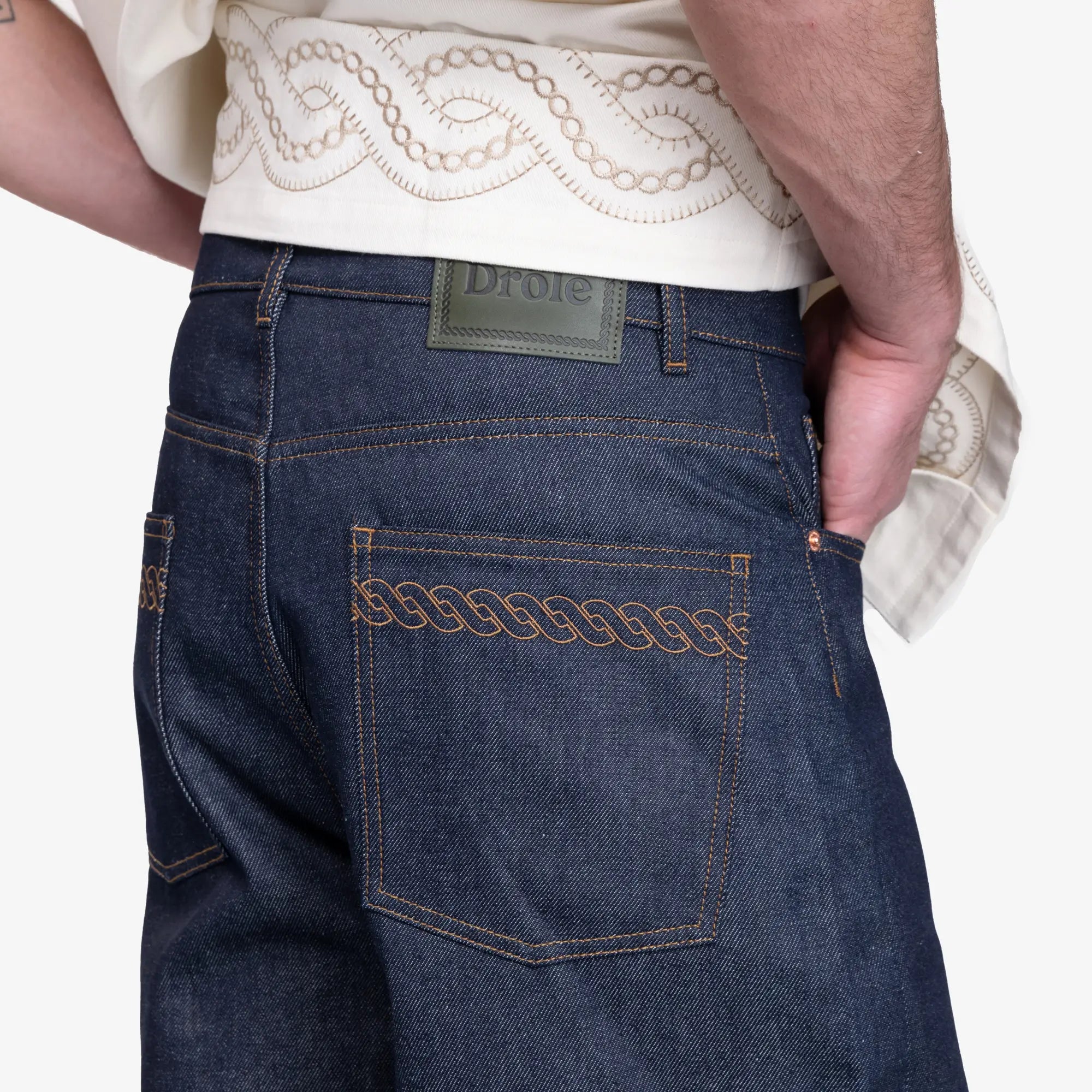 Drôle de Monsieur La Chemise Brodee Tresses Cream - 6