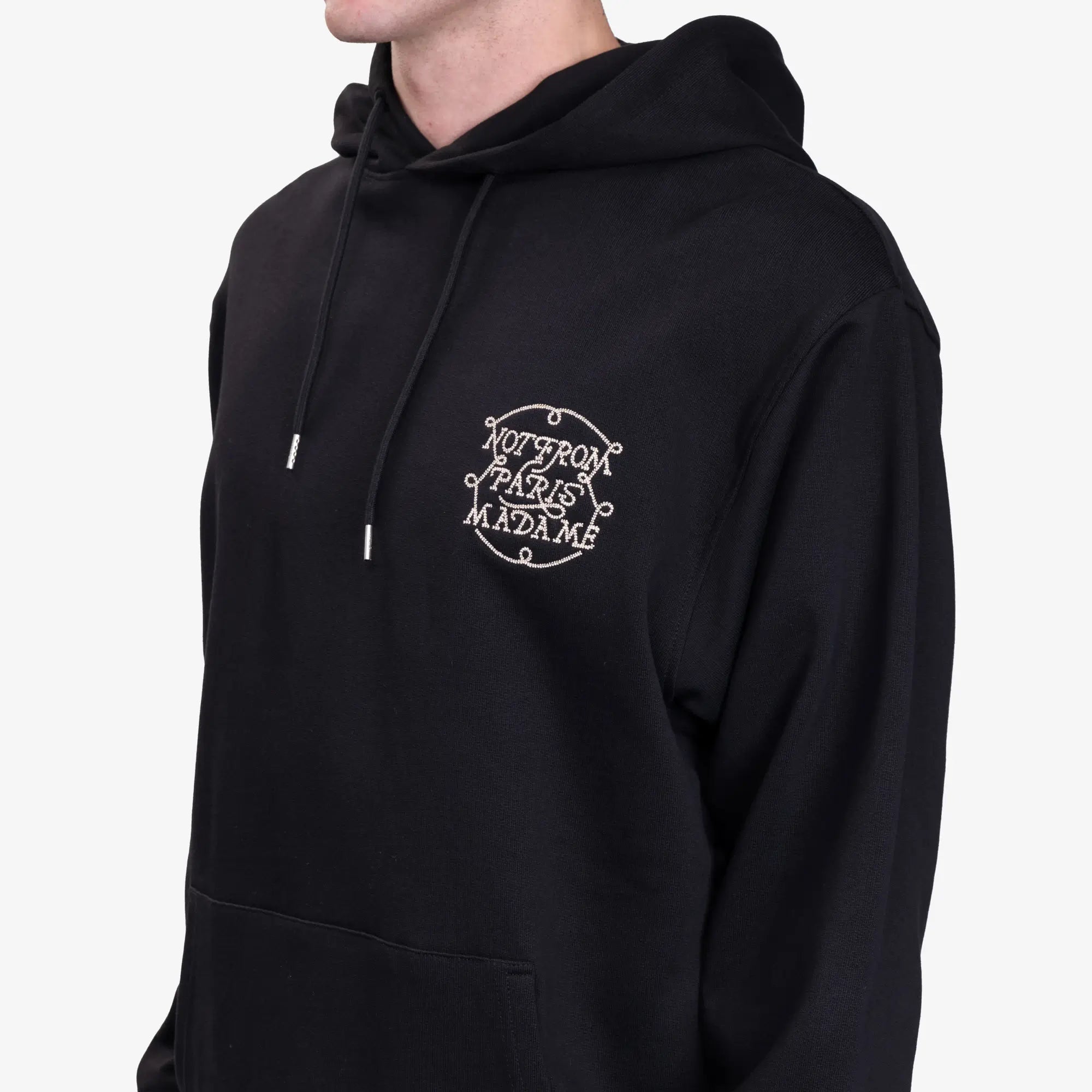 Drôle de Monsieur Le Hoodie Slogan Tresses Black - 5