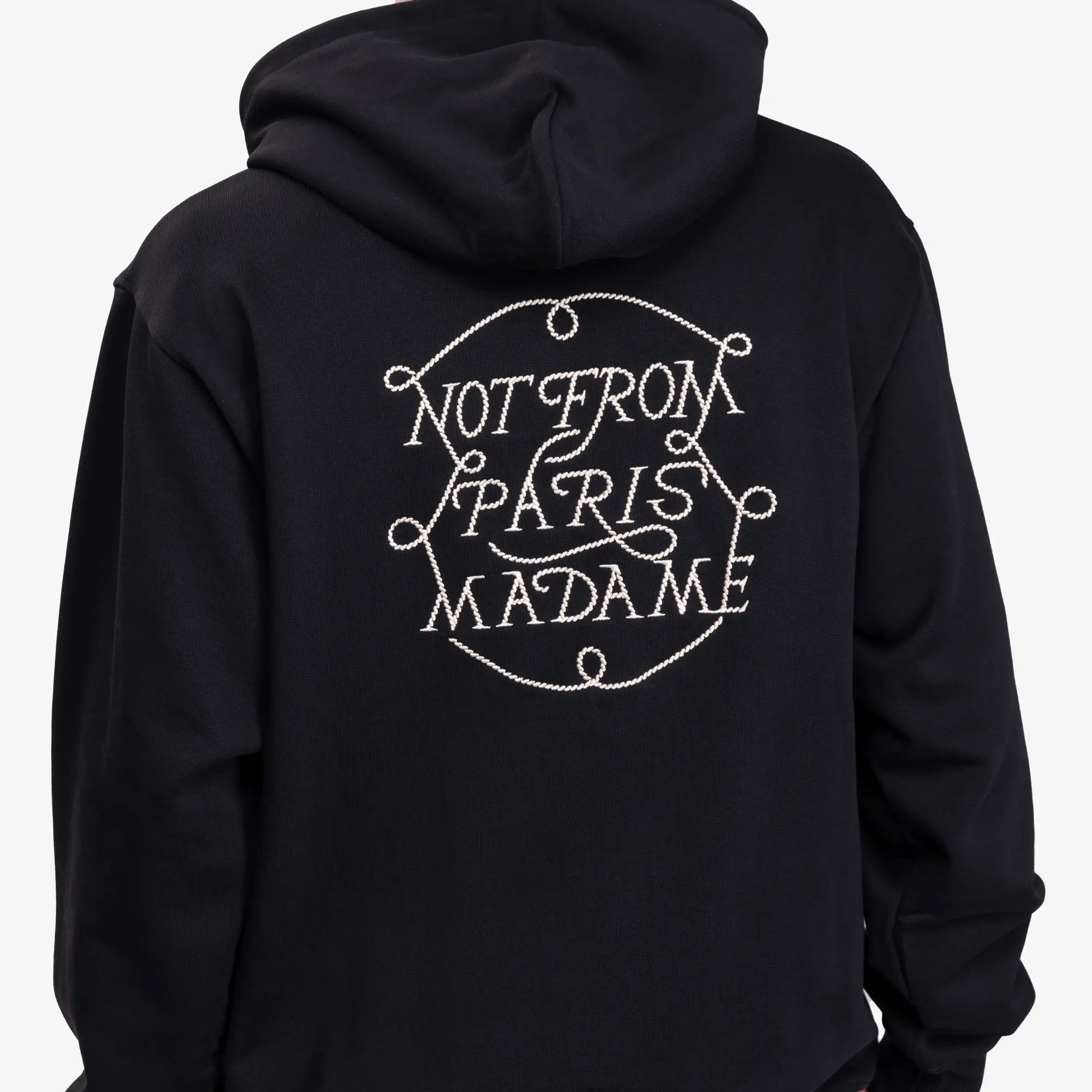 Drôle de Monsieur Le Hoodie Slogan Tresses Black - 6