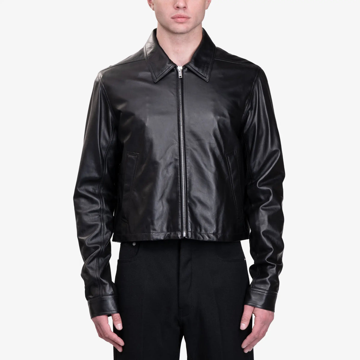 Rick Owens アリス ブラッド レザージャケット ブラック｜Feuille