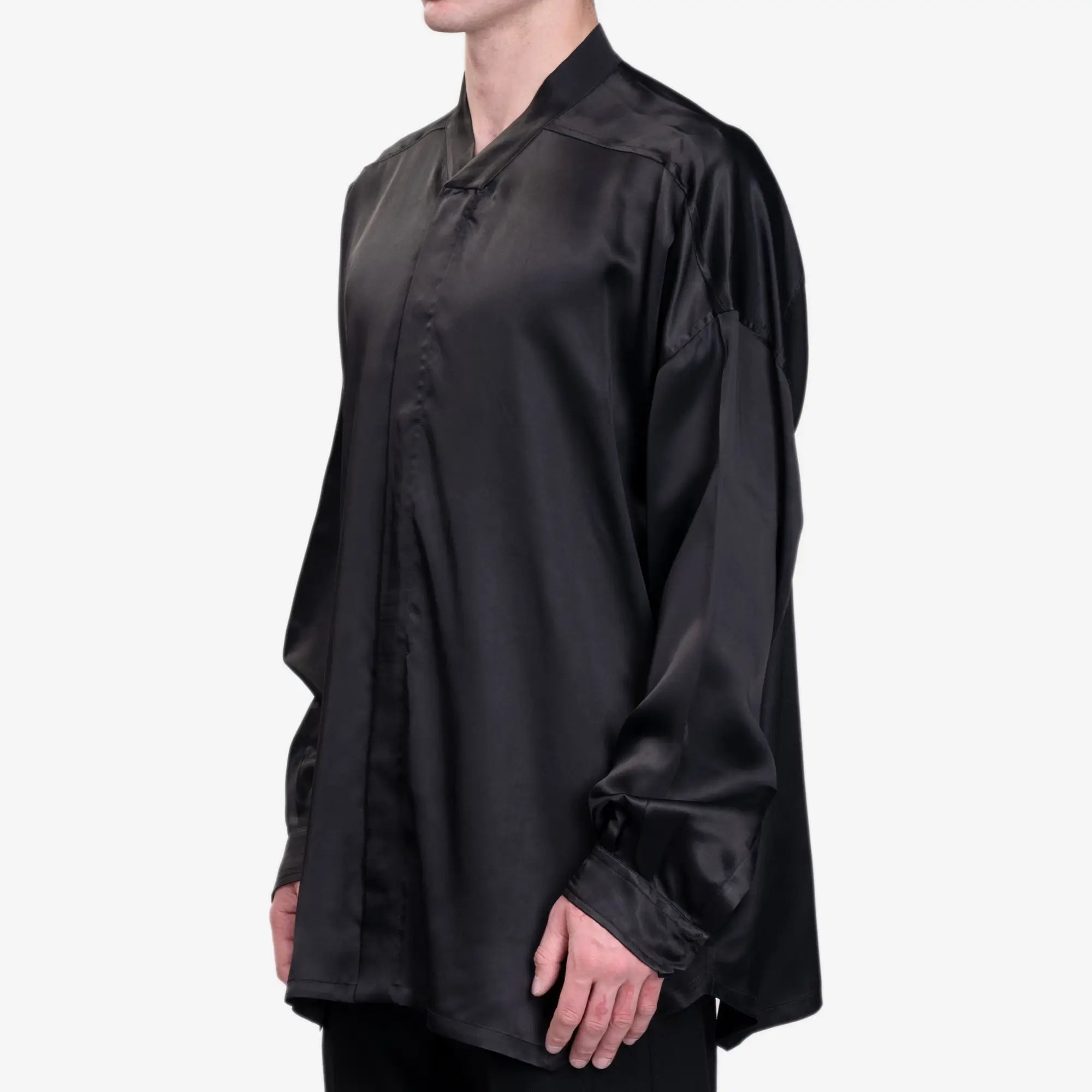 Rick Owens Jumbo Faun Shirt Black - 3
