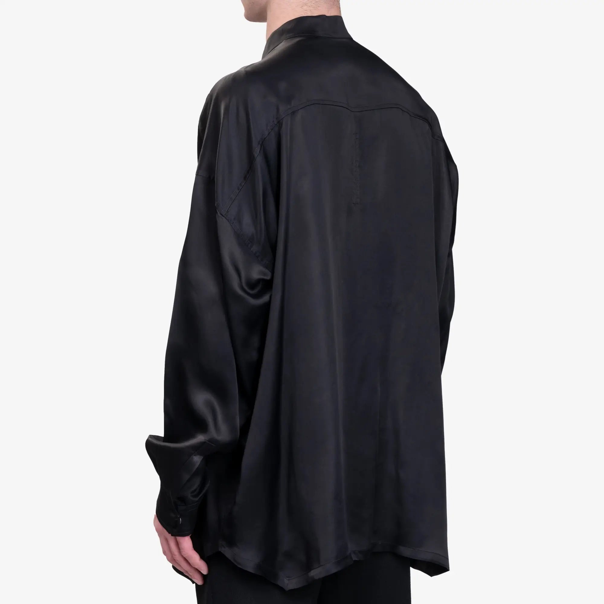 Rick Owens Jumbo Faun Shirt Black - 4