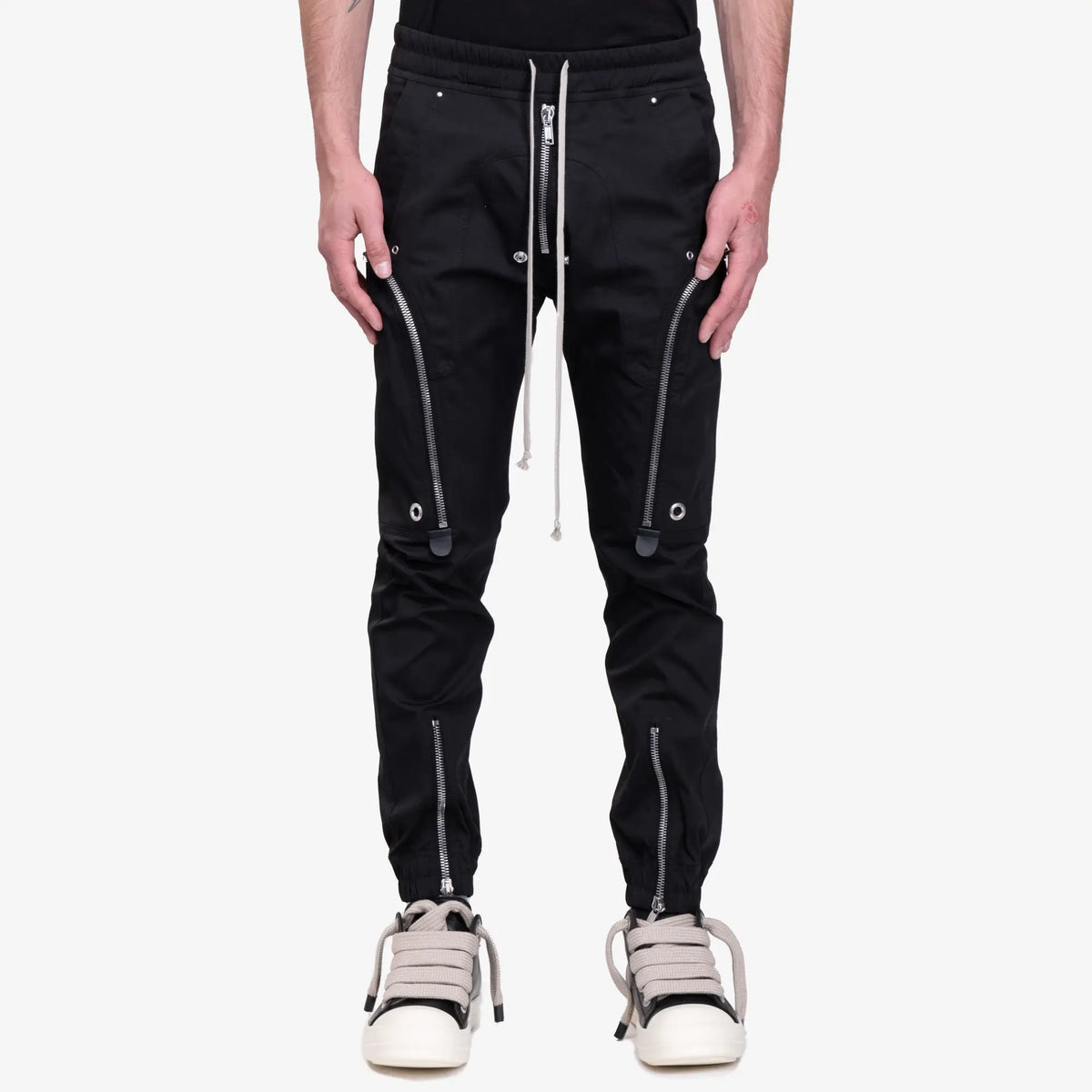 Rick Owens Mens Bauhaus Cargo Pants in Black