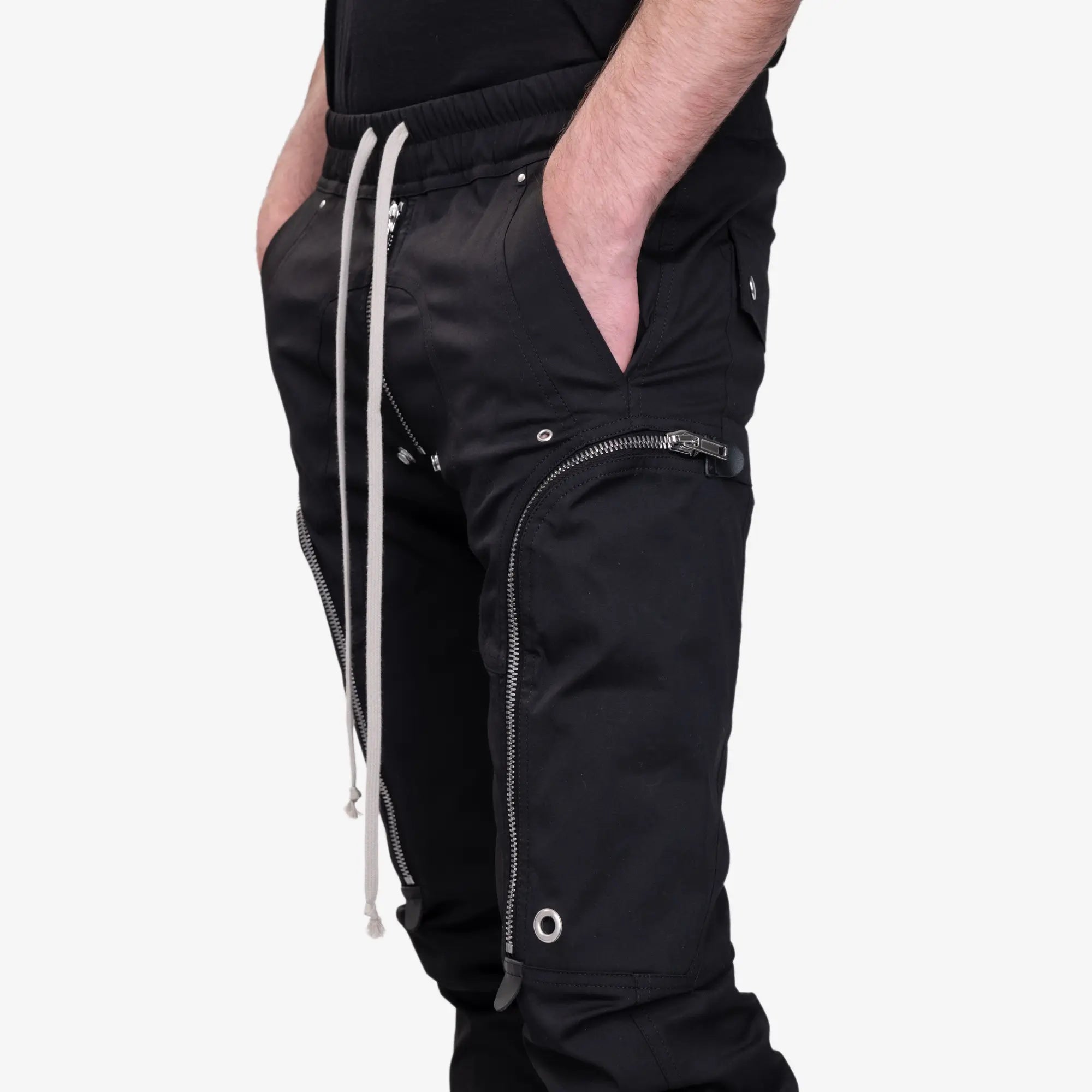Rick Owens Bauhaus Cargo Pants Black - 5