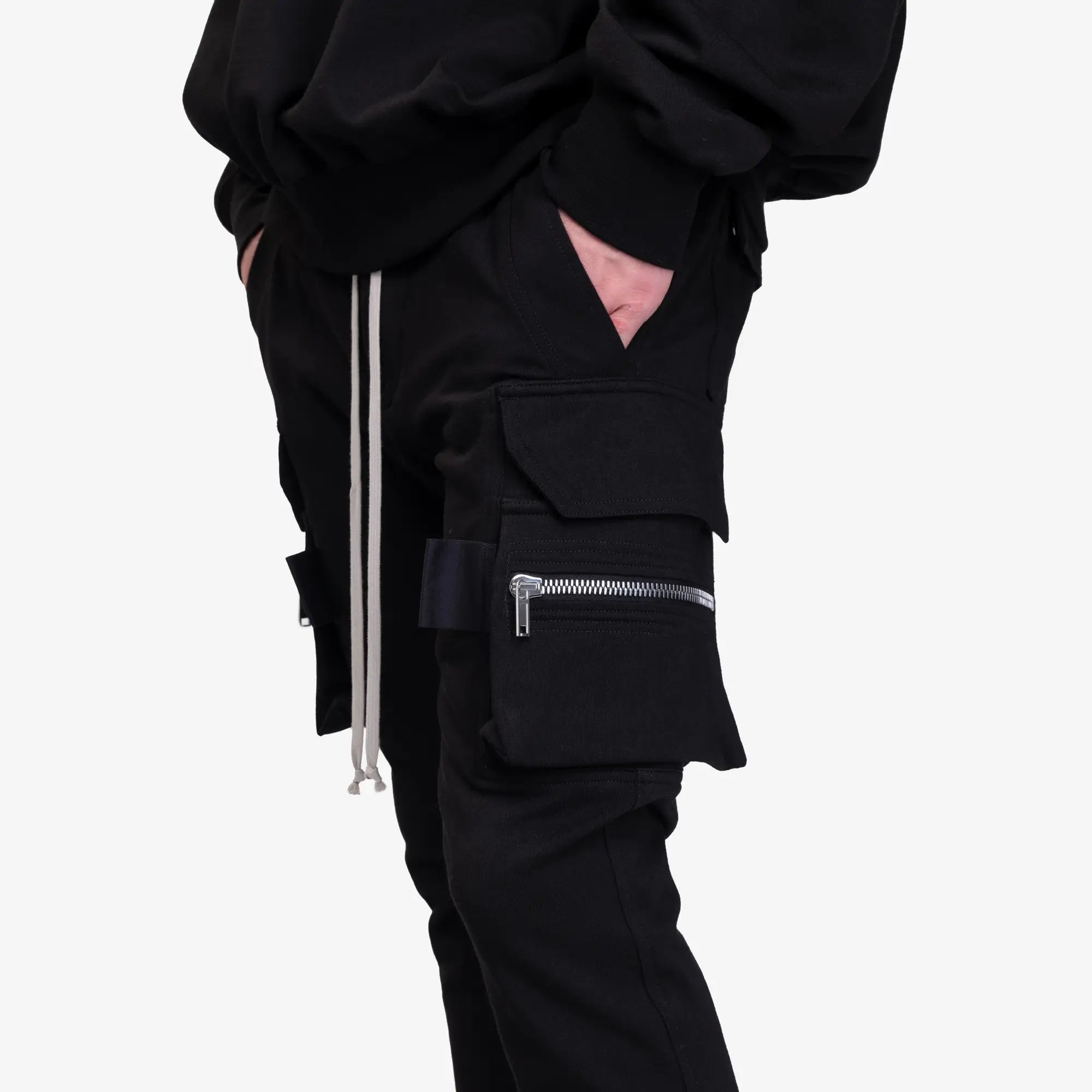 Rick Owens Mastodon Cargo Pants Black - 5