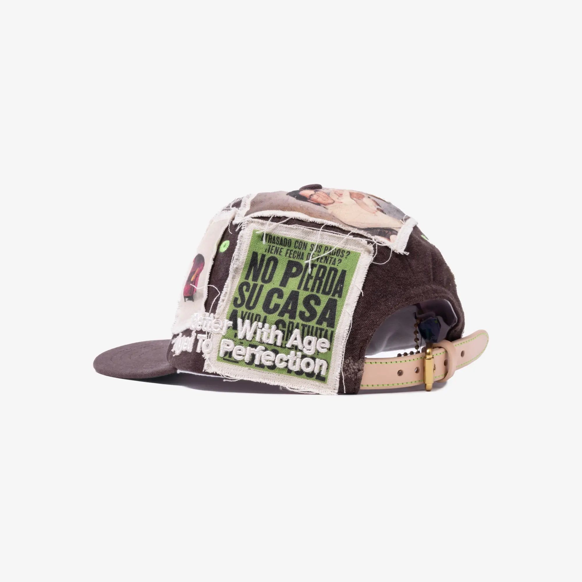 Better With Age Menage Reconstructed Workwear Hat Dark Brown - 4