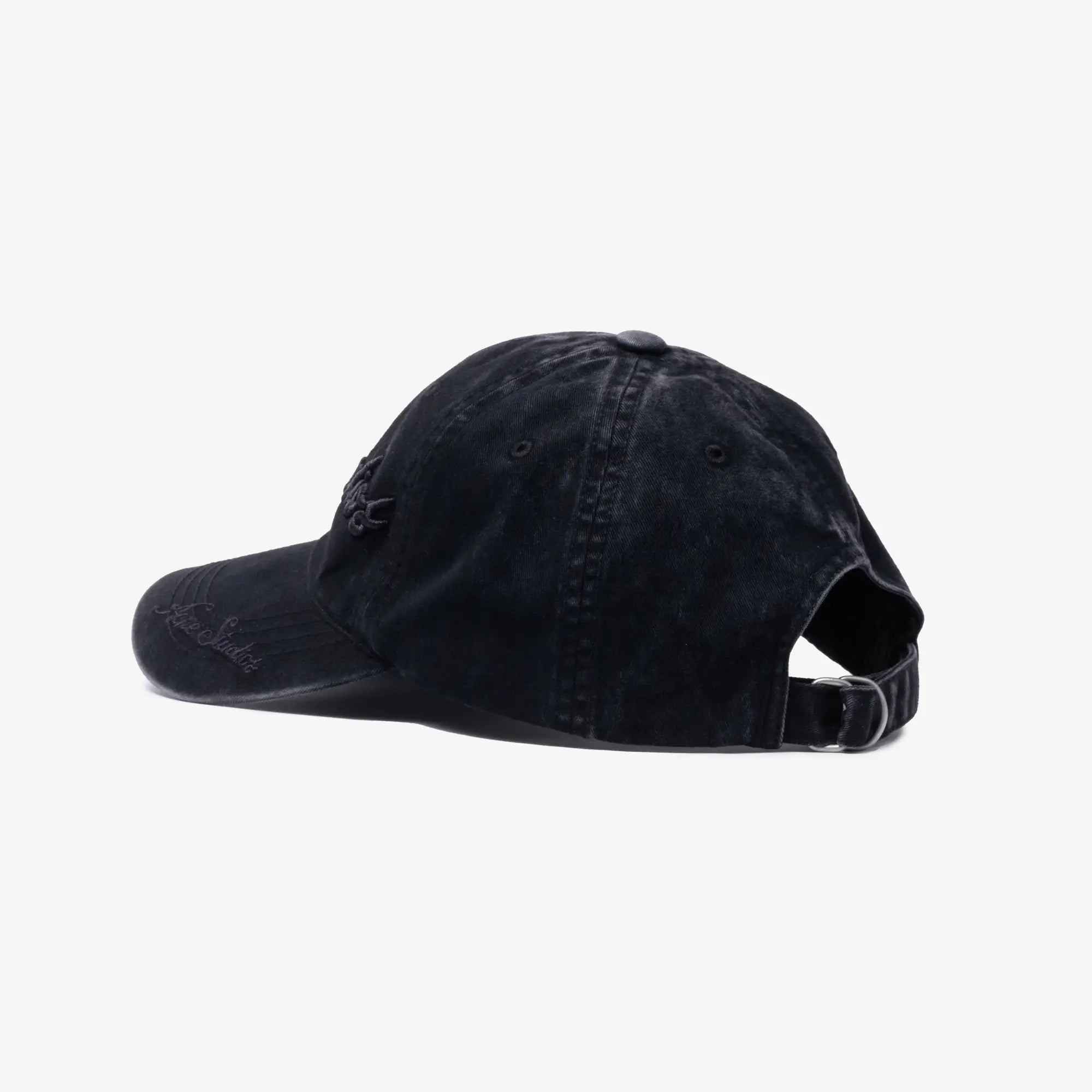 Acne Studios Tonal Script Logo Cap Black - 4