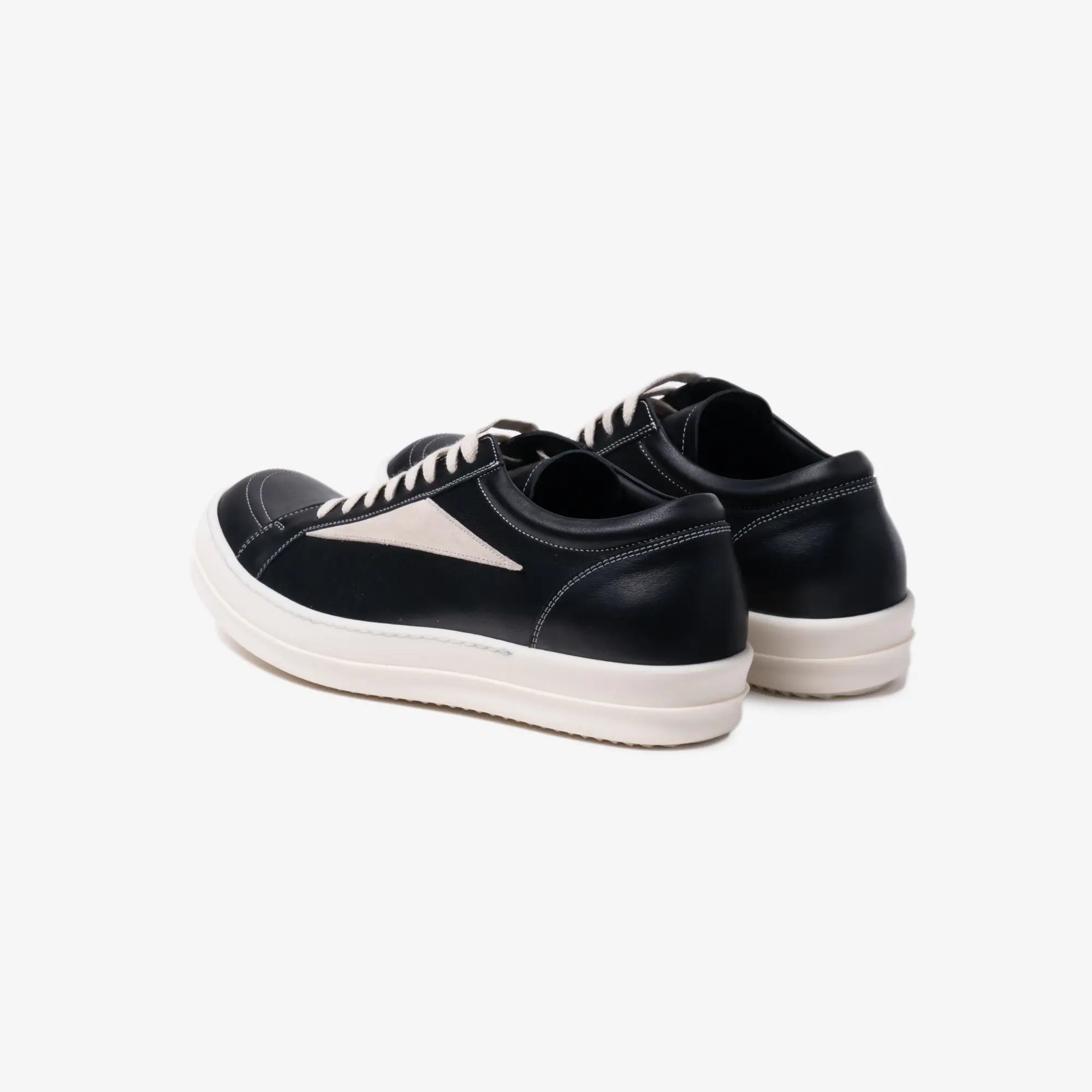 Rick Owens Vintage Leather Sneaks Black - 5