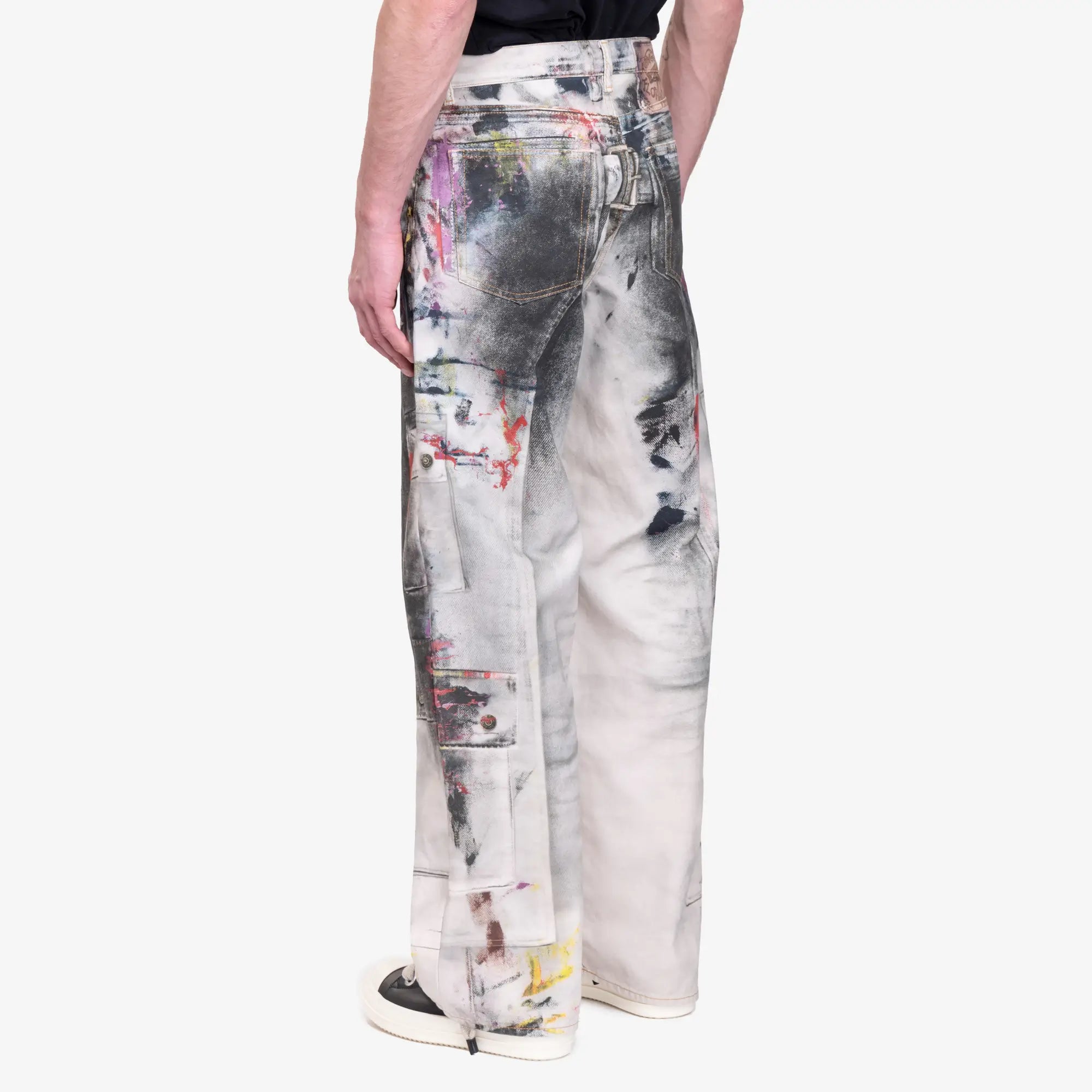 Acne Studios 1981M Trompe Loeil Baggy Fit Jeans White - 4