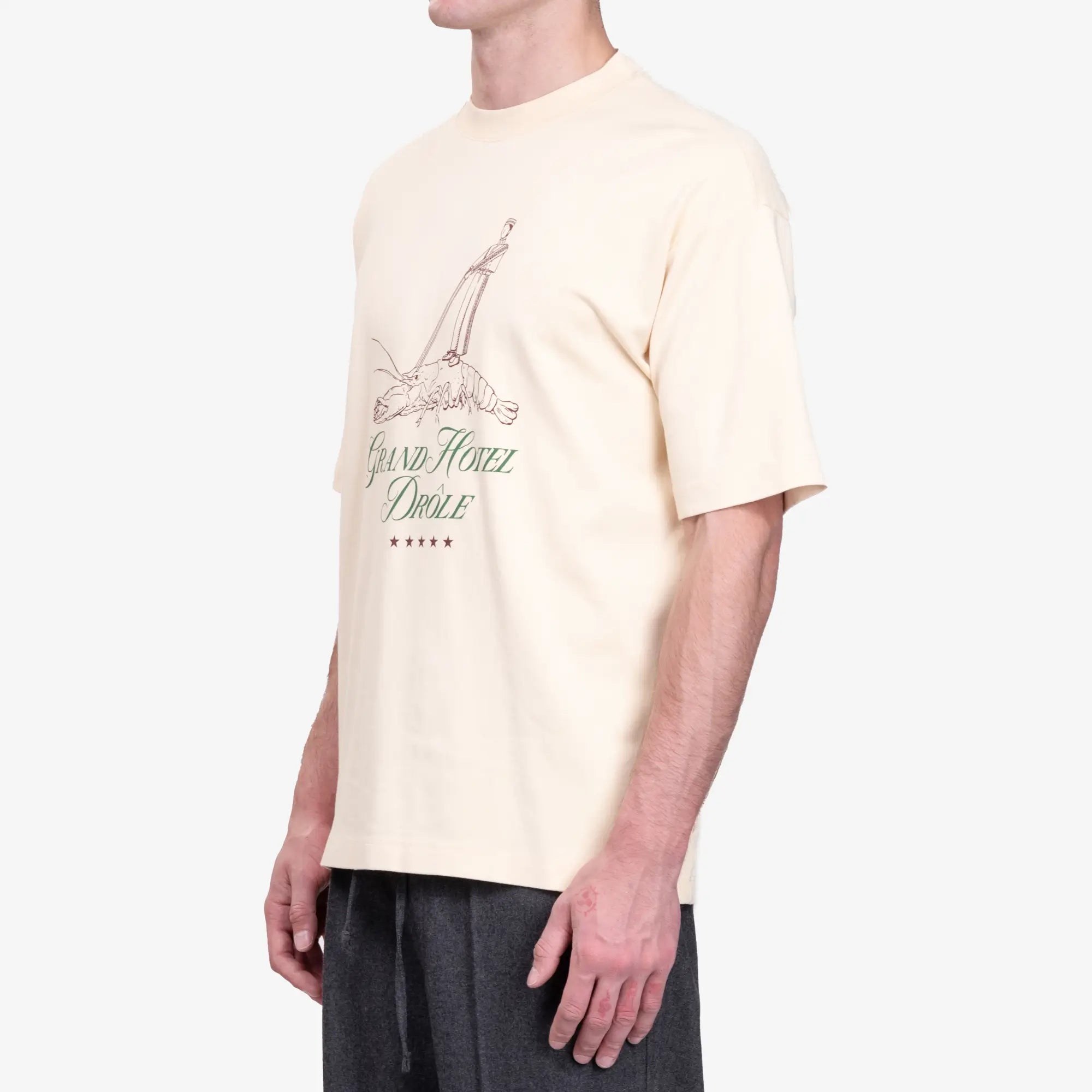 Drôle de Monsieur Le Tshirt Homard Natural Beige - 3