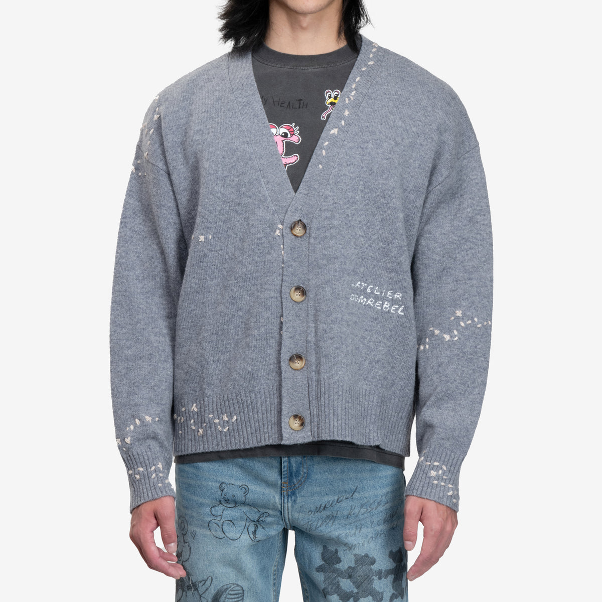 Cardigan en tricot de bureau