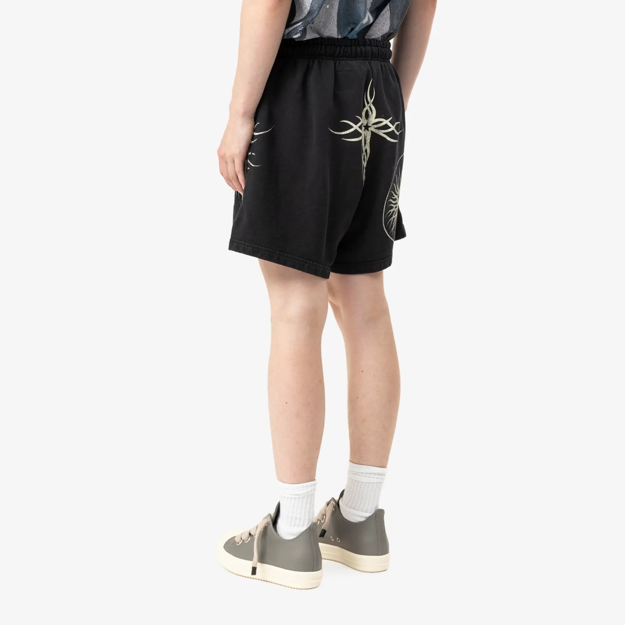 HELLSTAR Flame Yang Shorts Black - 4
