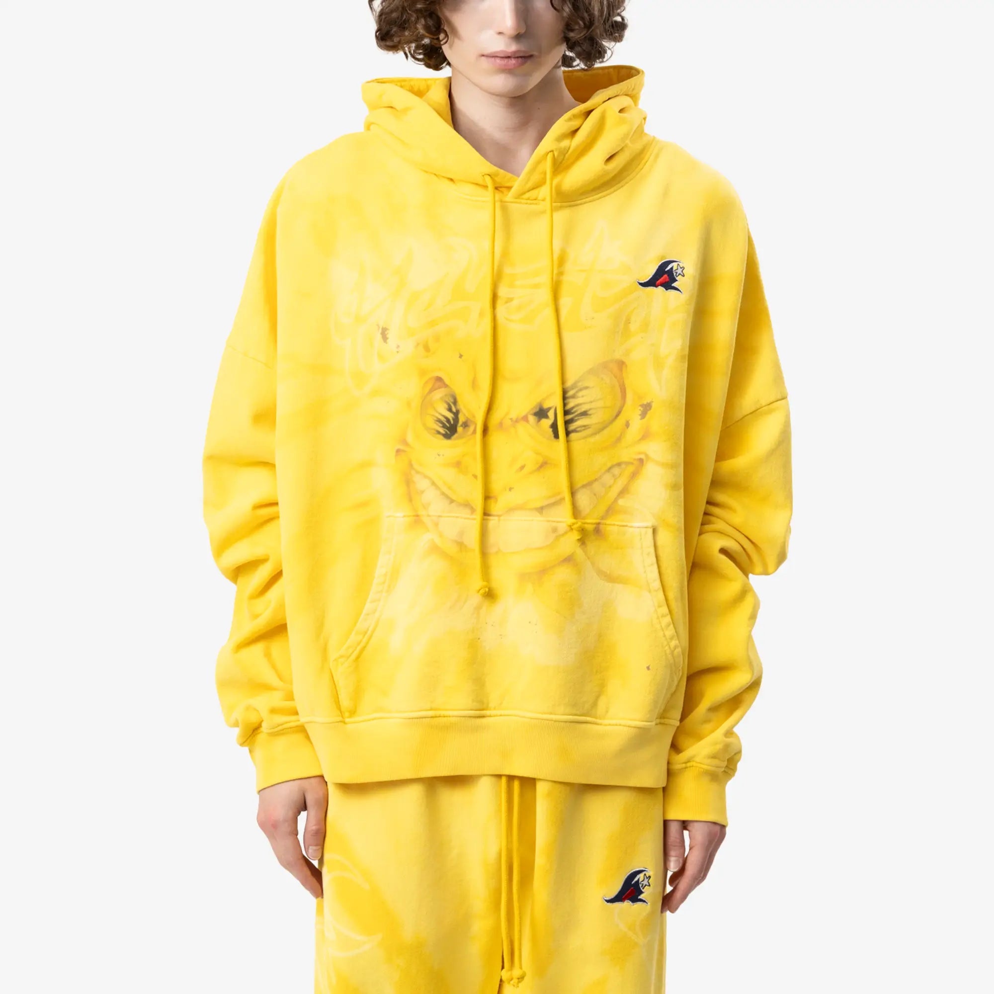 HELLSTAR Mad Sun Hoodie Yellow - 1