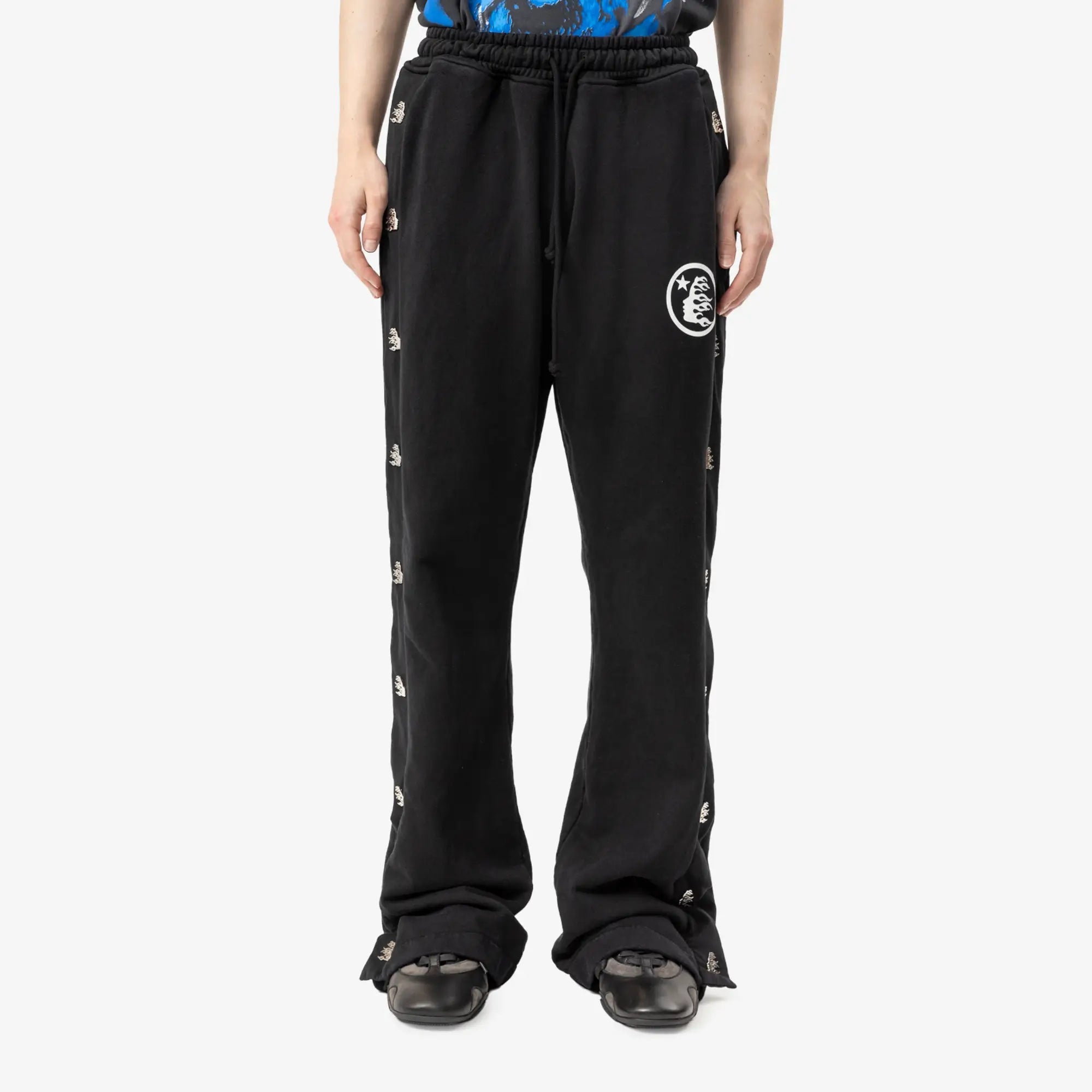 HELLSTAR Mirror Face Sweatpants Black - 1