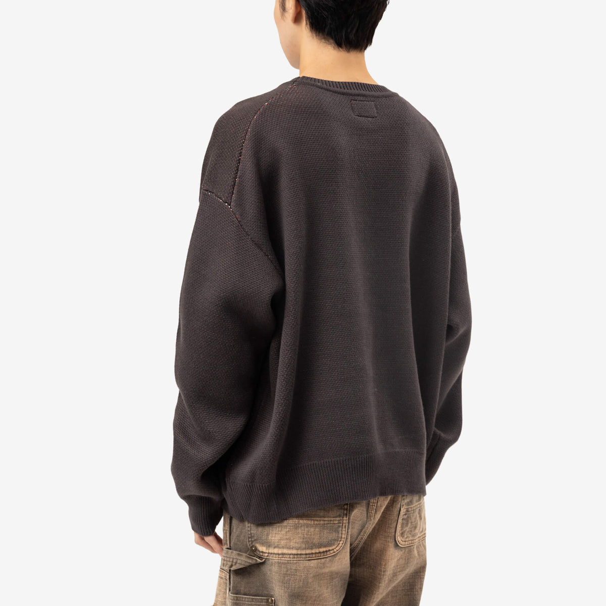 Kamiya Bakeneko Jacquard Knit Sweater Dark Gray-4
