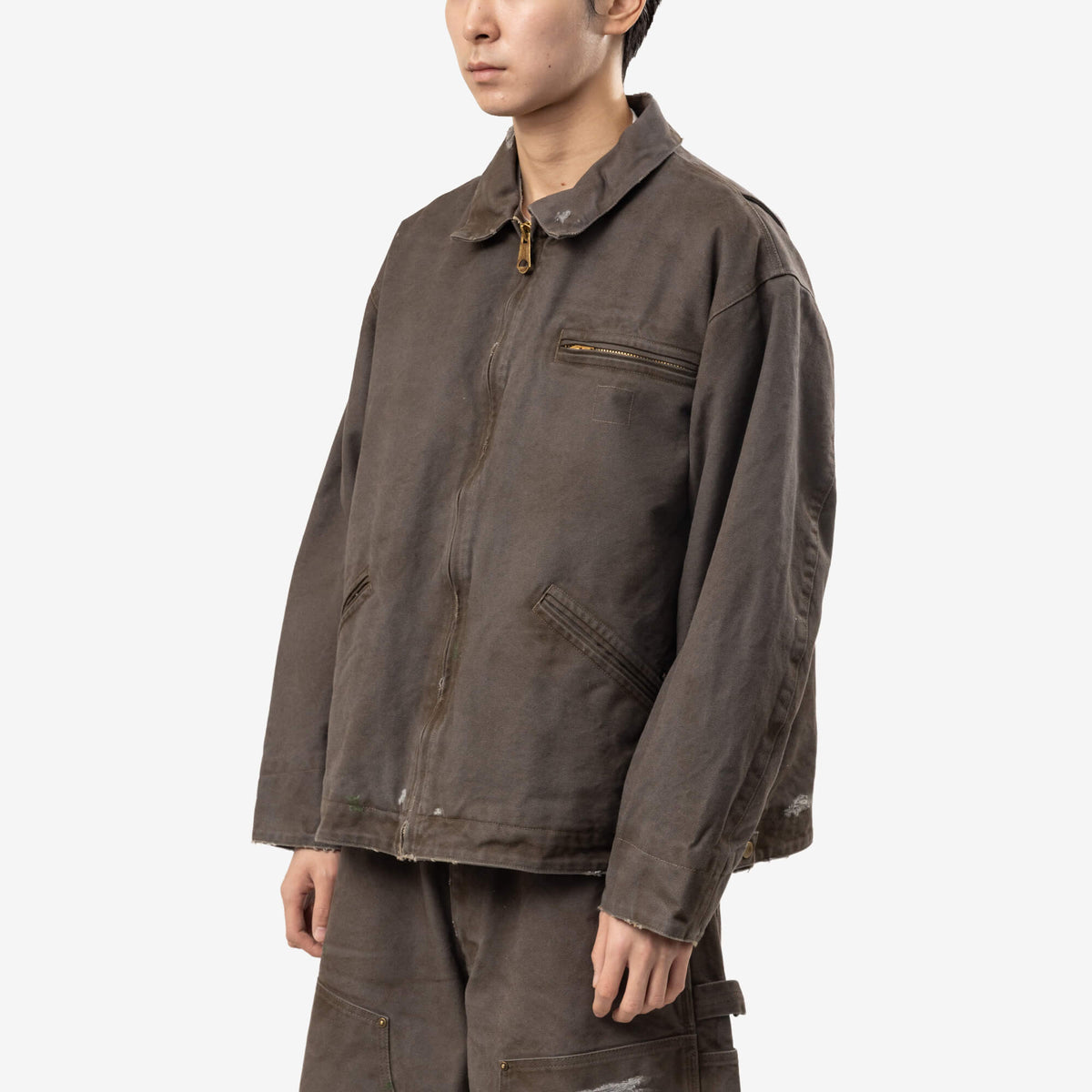 Kamiya Boro Duck Worker Jacket Gray-3