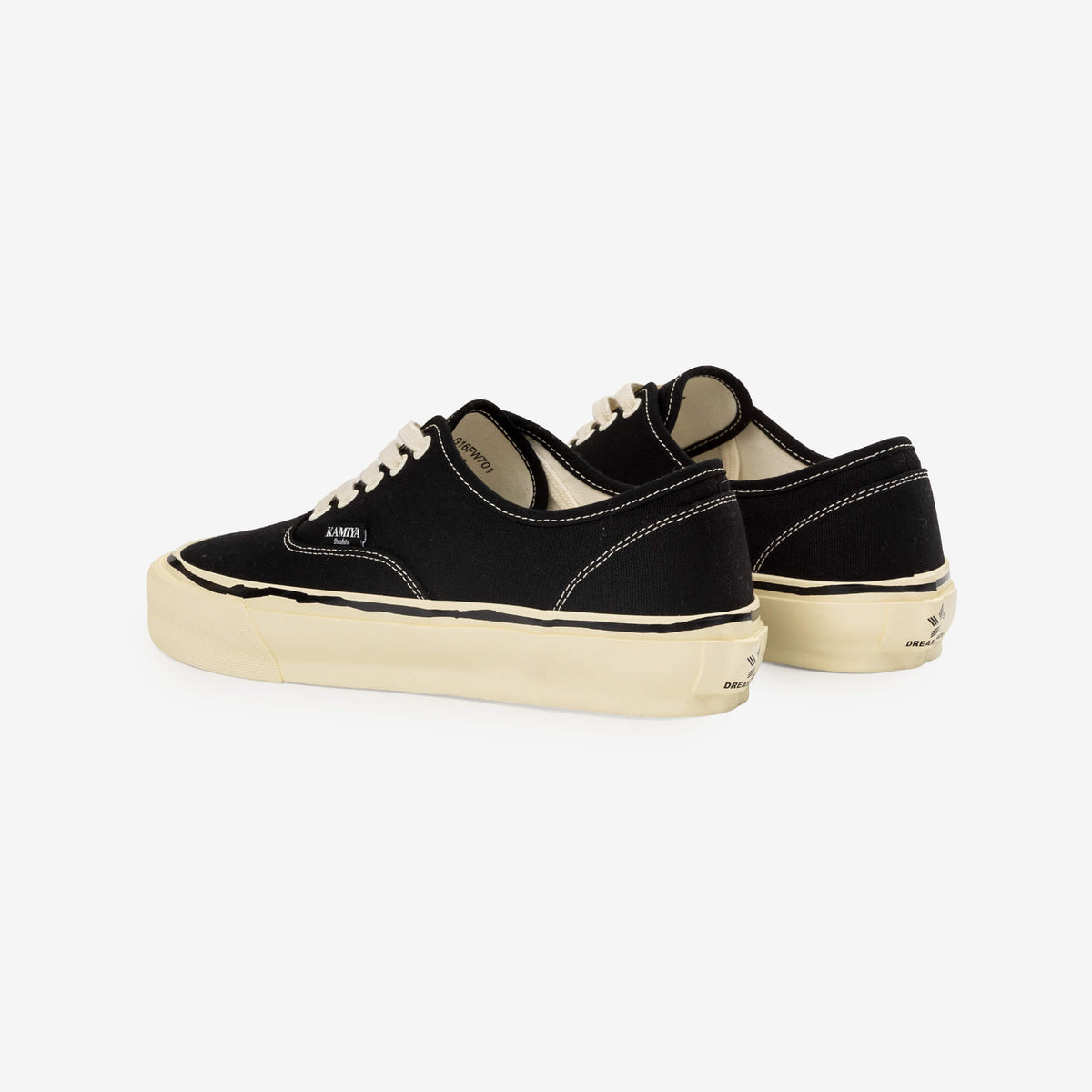 Kamiya Herc Aged Sole Vulcanized Sneakers Black-5
