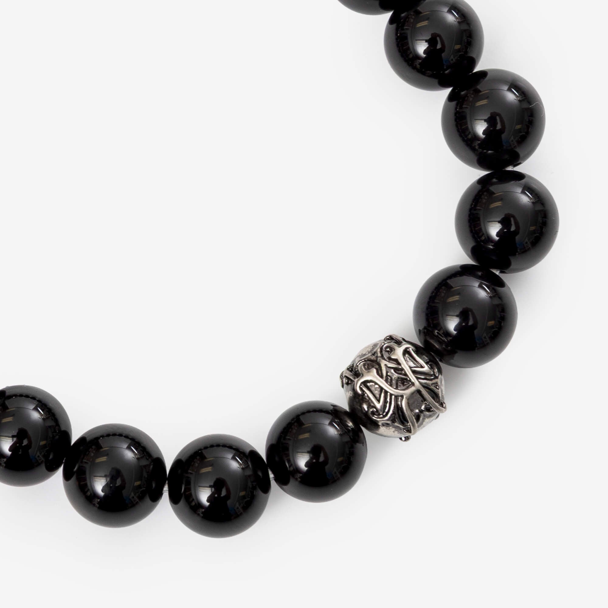 Kamiya KMY Ball Natural Stone Bracelet Black-4