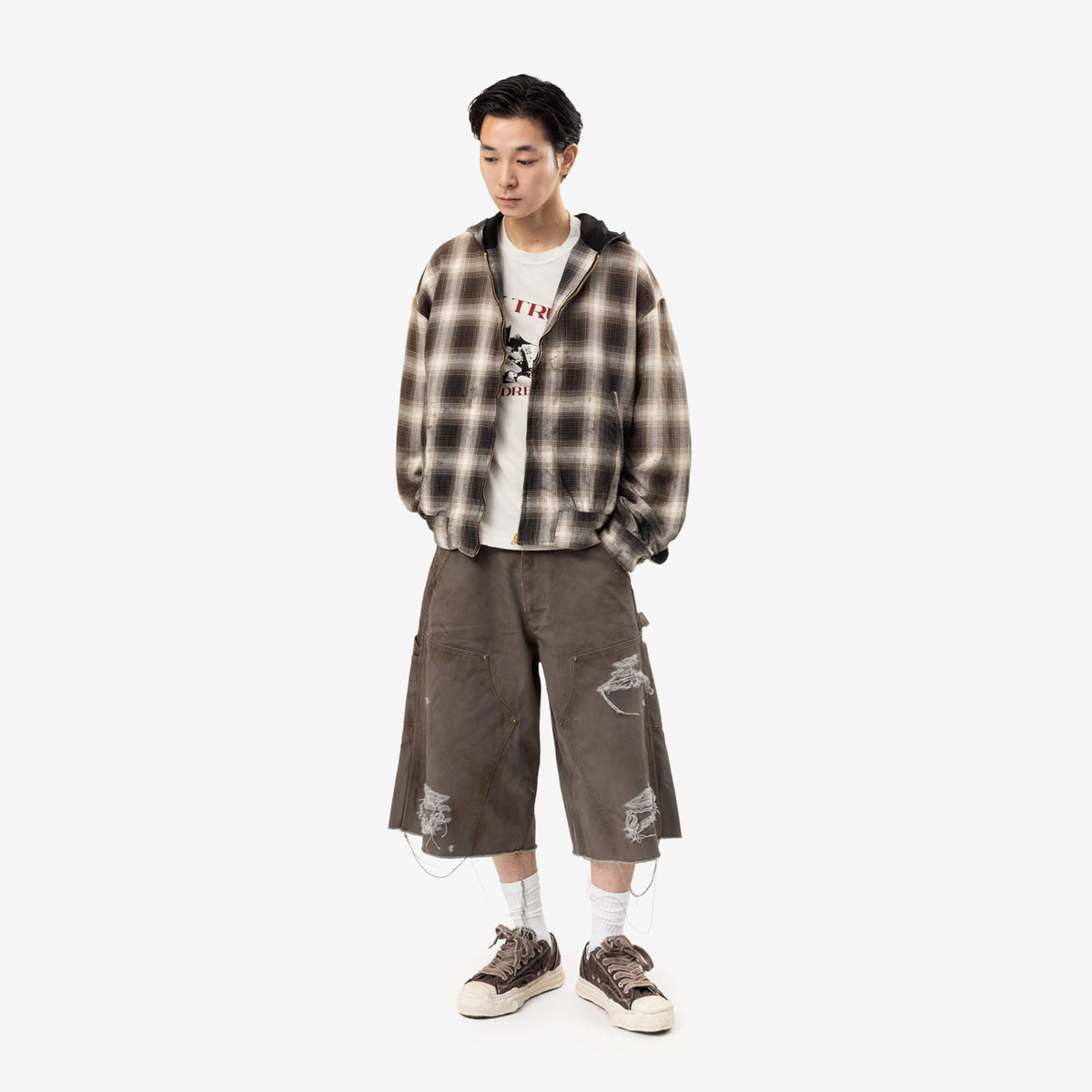 Kamiya OG Check Sun Faded Jacket Black-2