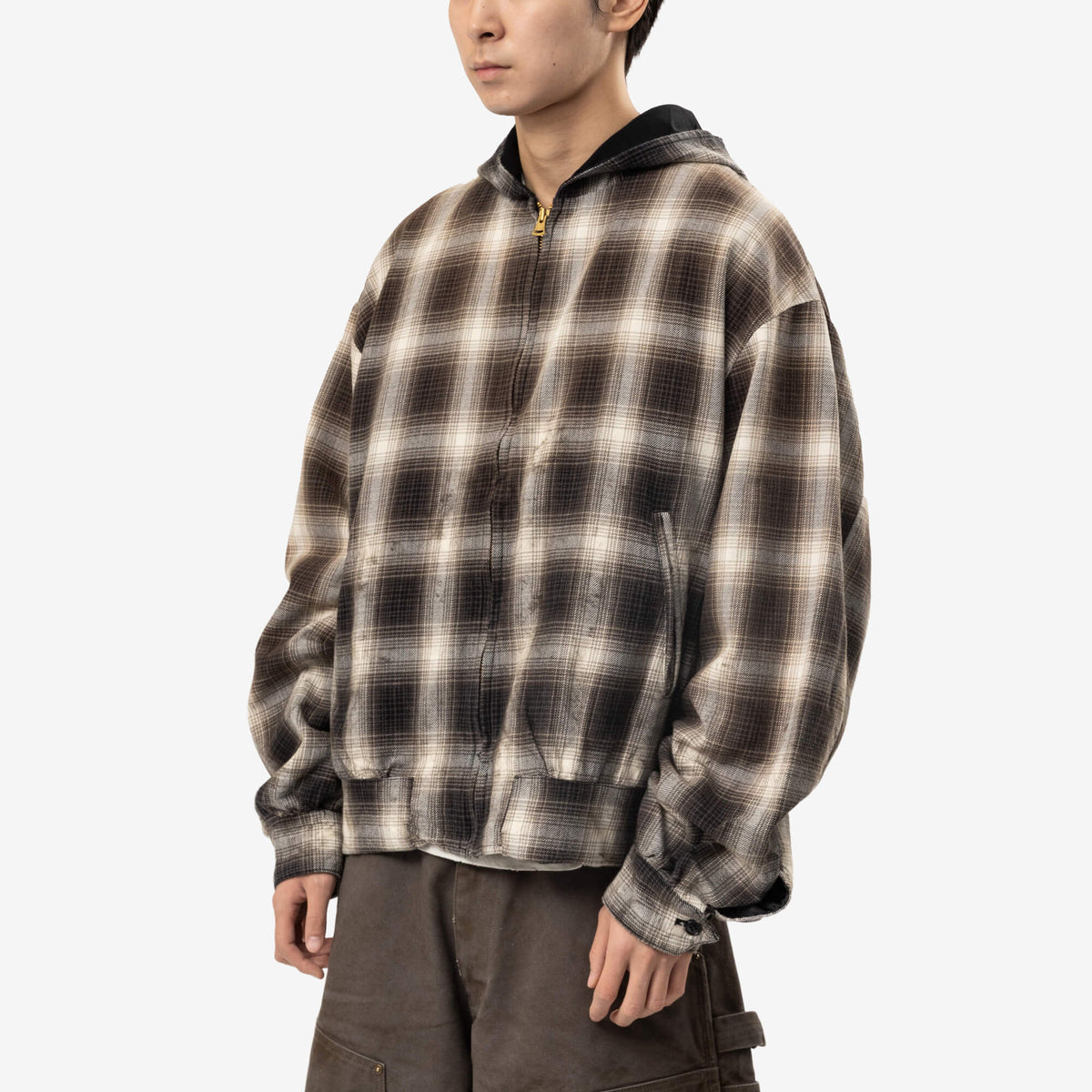 Kamiya OG Check Sun Faded Jacket Black-3