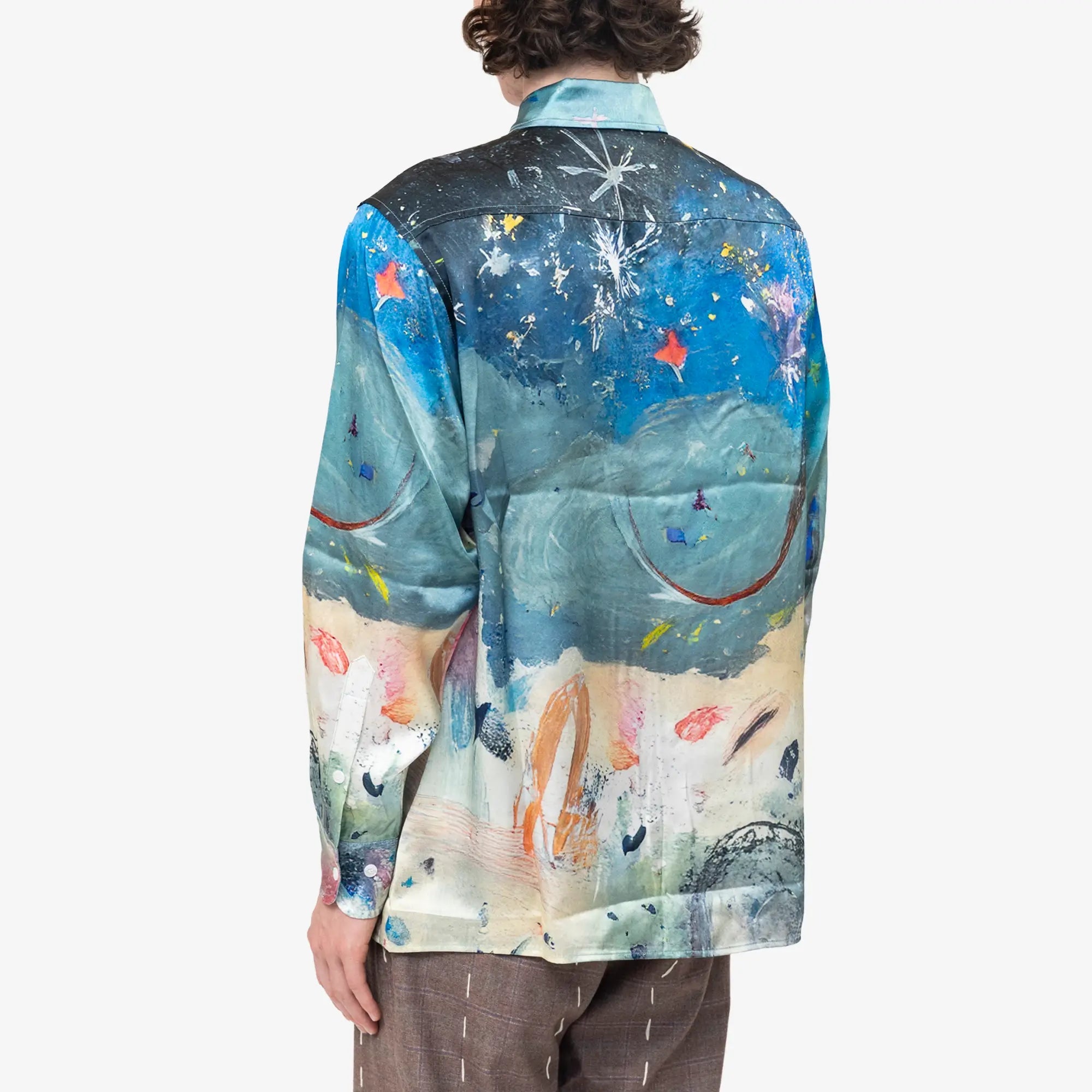 KidSuper Book Page Silk Shirt Multi - 4