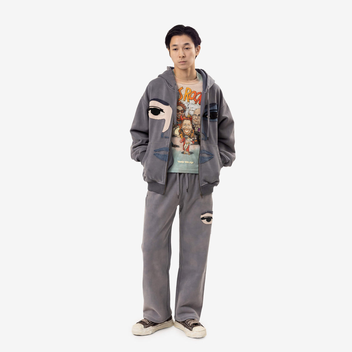 KidSuper Face Hoody Slate-2