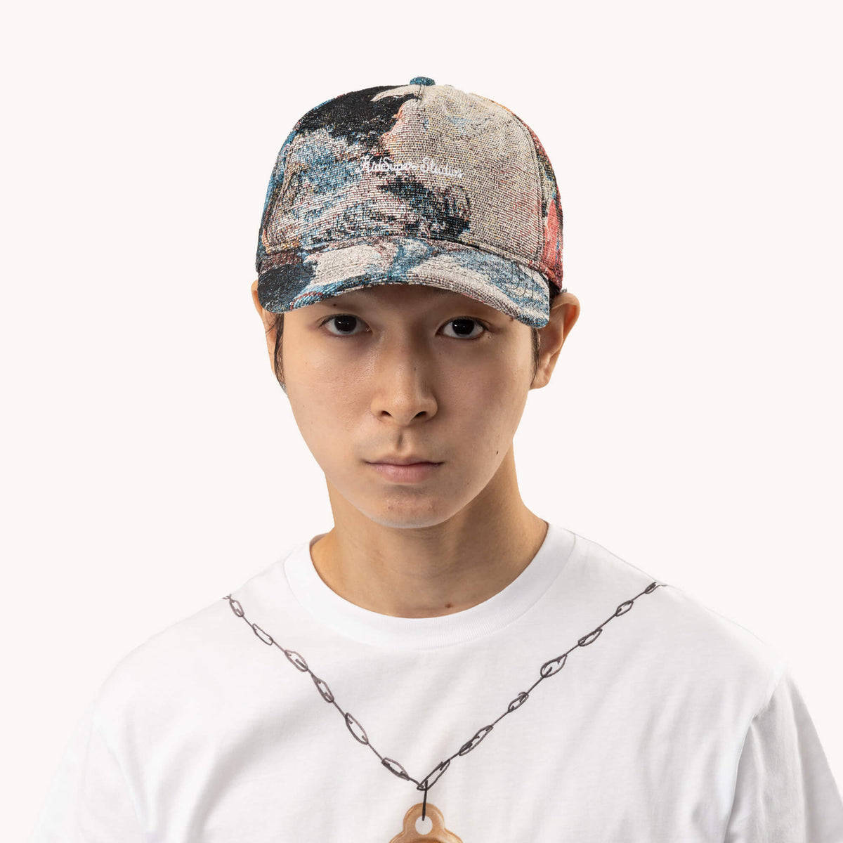 KidSuper Jacquard Art Script Logo Cap Multi-2
