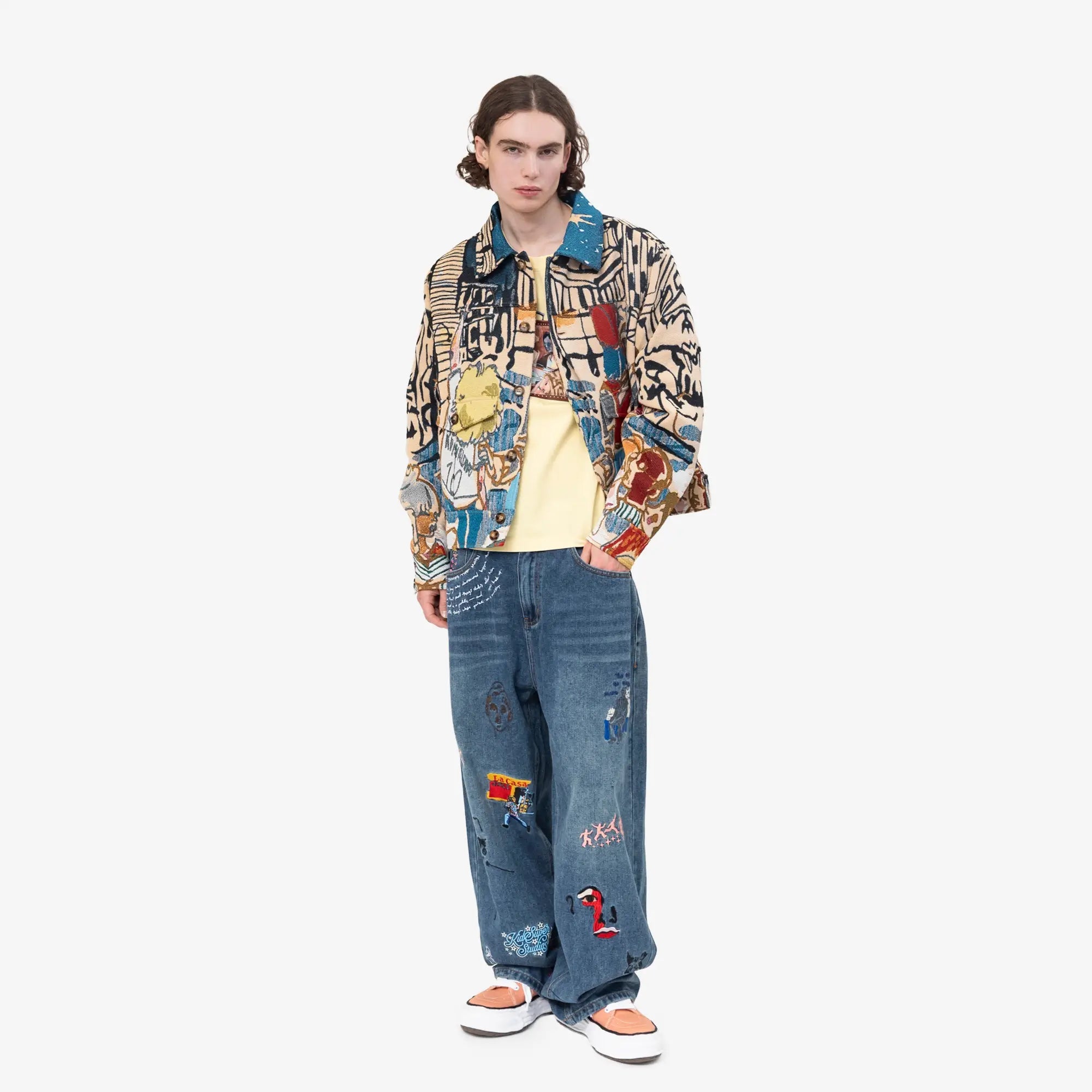 KidSuper Jacquard Pocket Detail Jacket Multi - 2