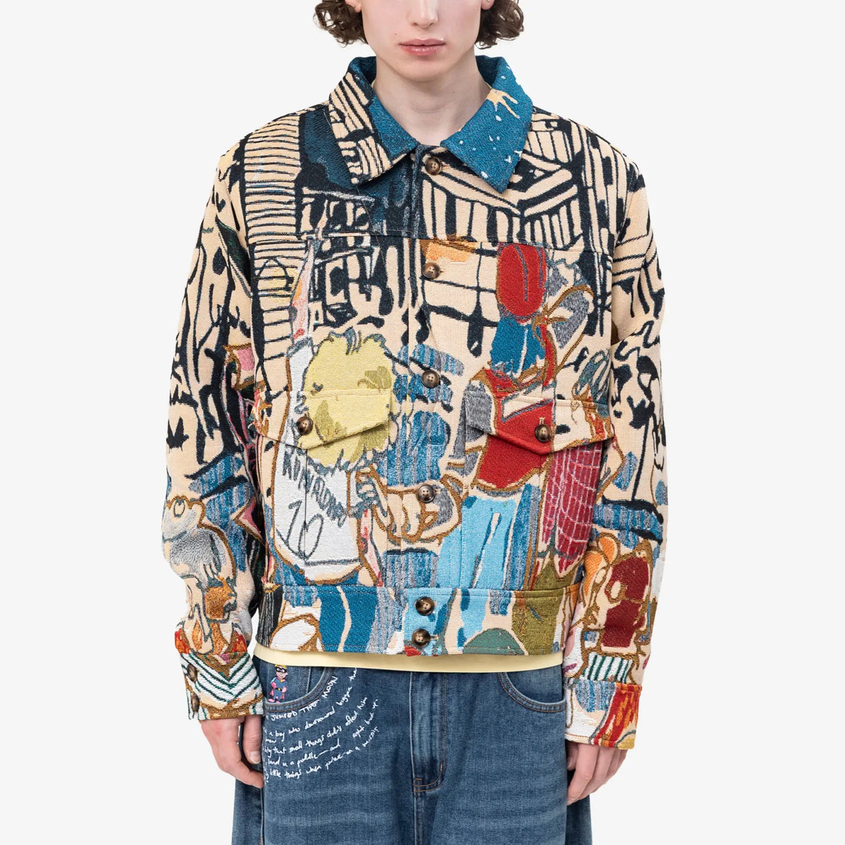 KidSuper Jacquard Pocket Detail ジャケット マルチ｜Feuille