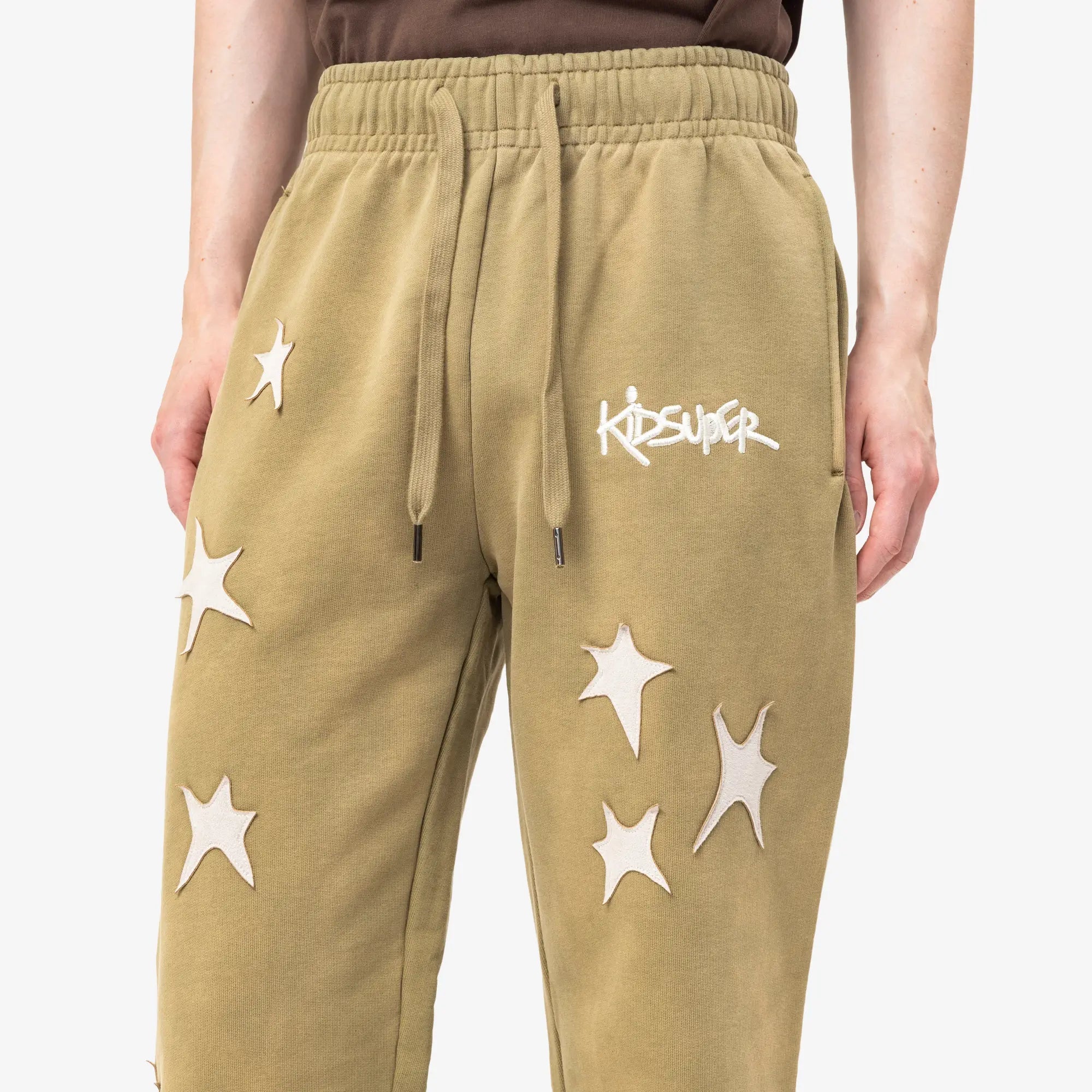 KidSuper Stars Patchwork Sweatpants Green - 5