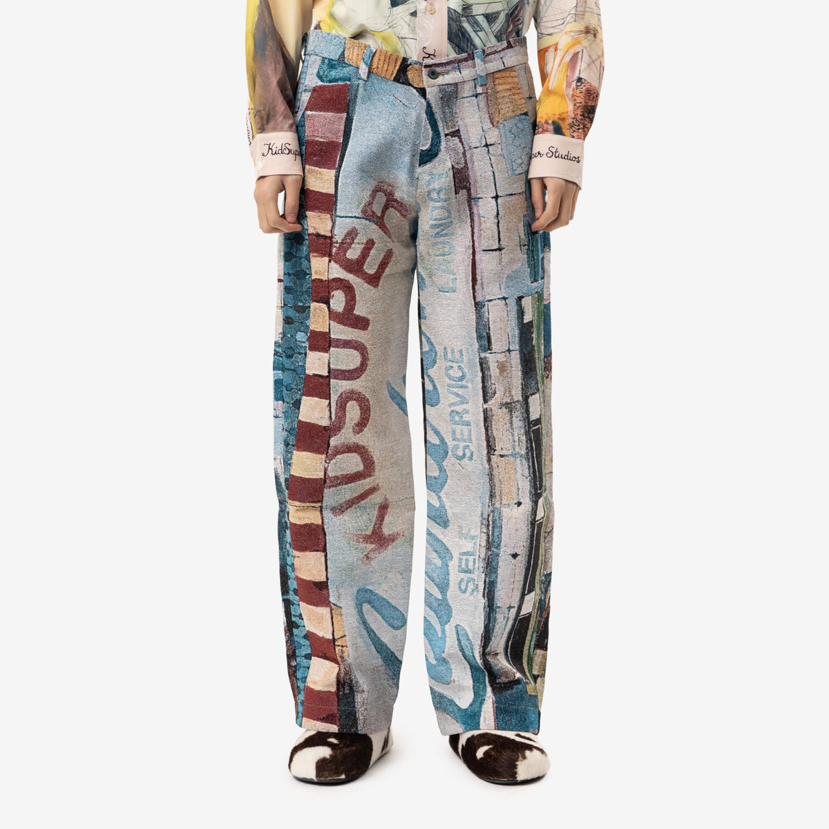 KidSuper Sunday Mornings Jacquard Suit Bottom Multi-1