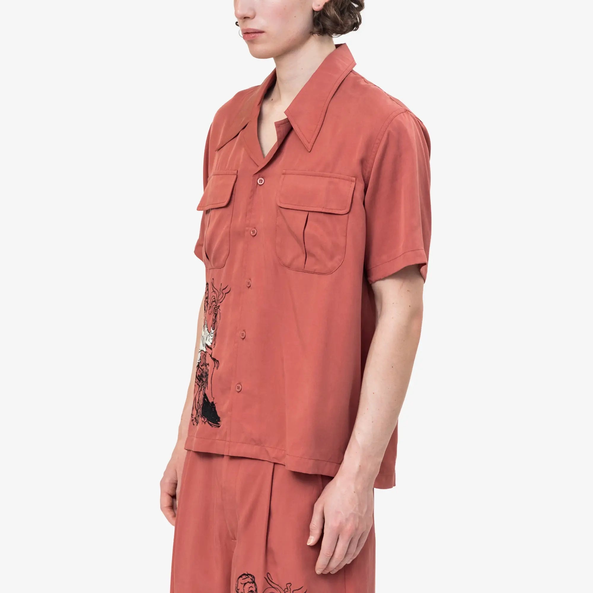 KidSuper Tecnacolor Dreams Lycra Shirt Burgundy - 3