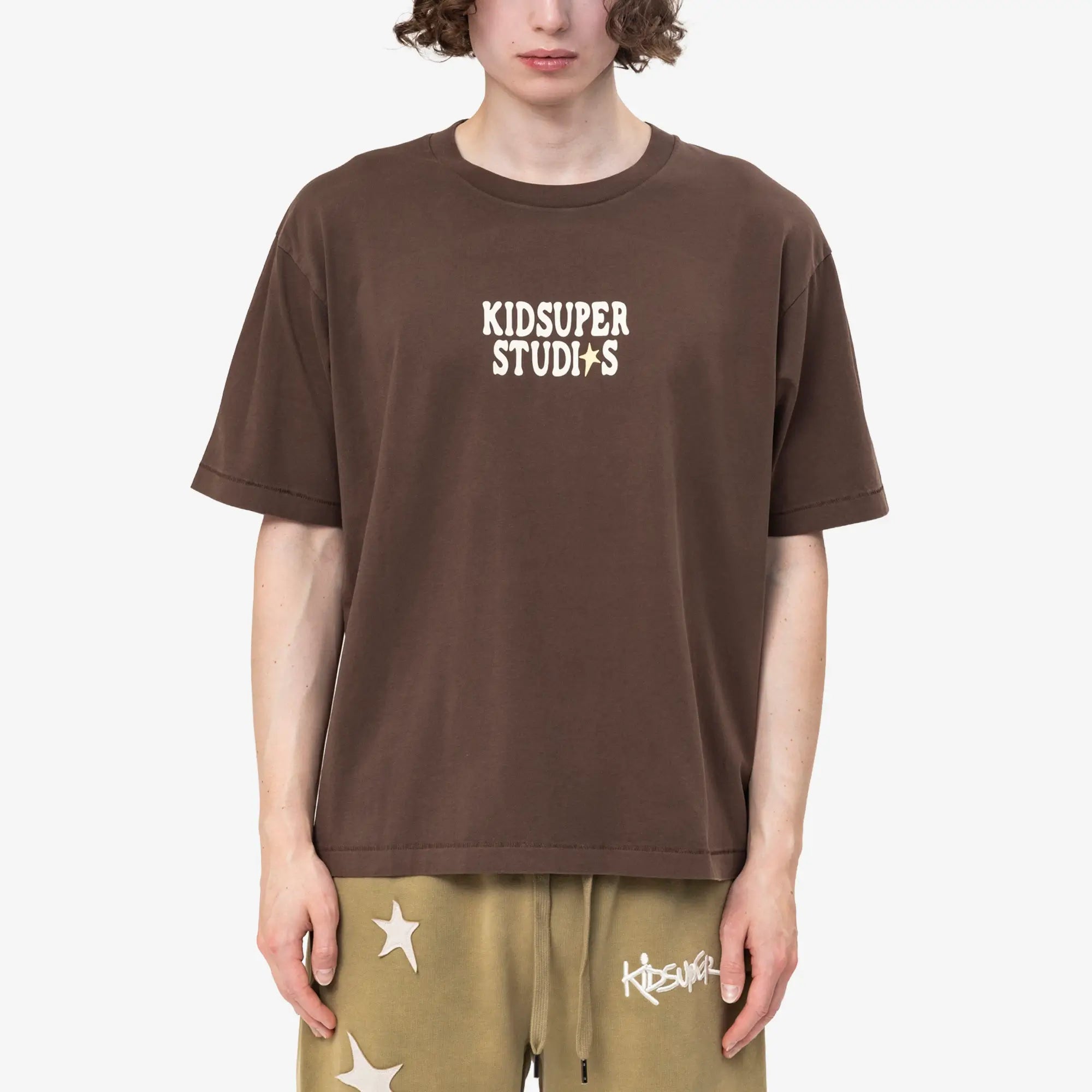 KidSuper The Boy Who Jumped The Moon T-Shirt Mocha - 1